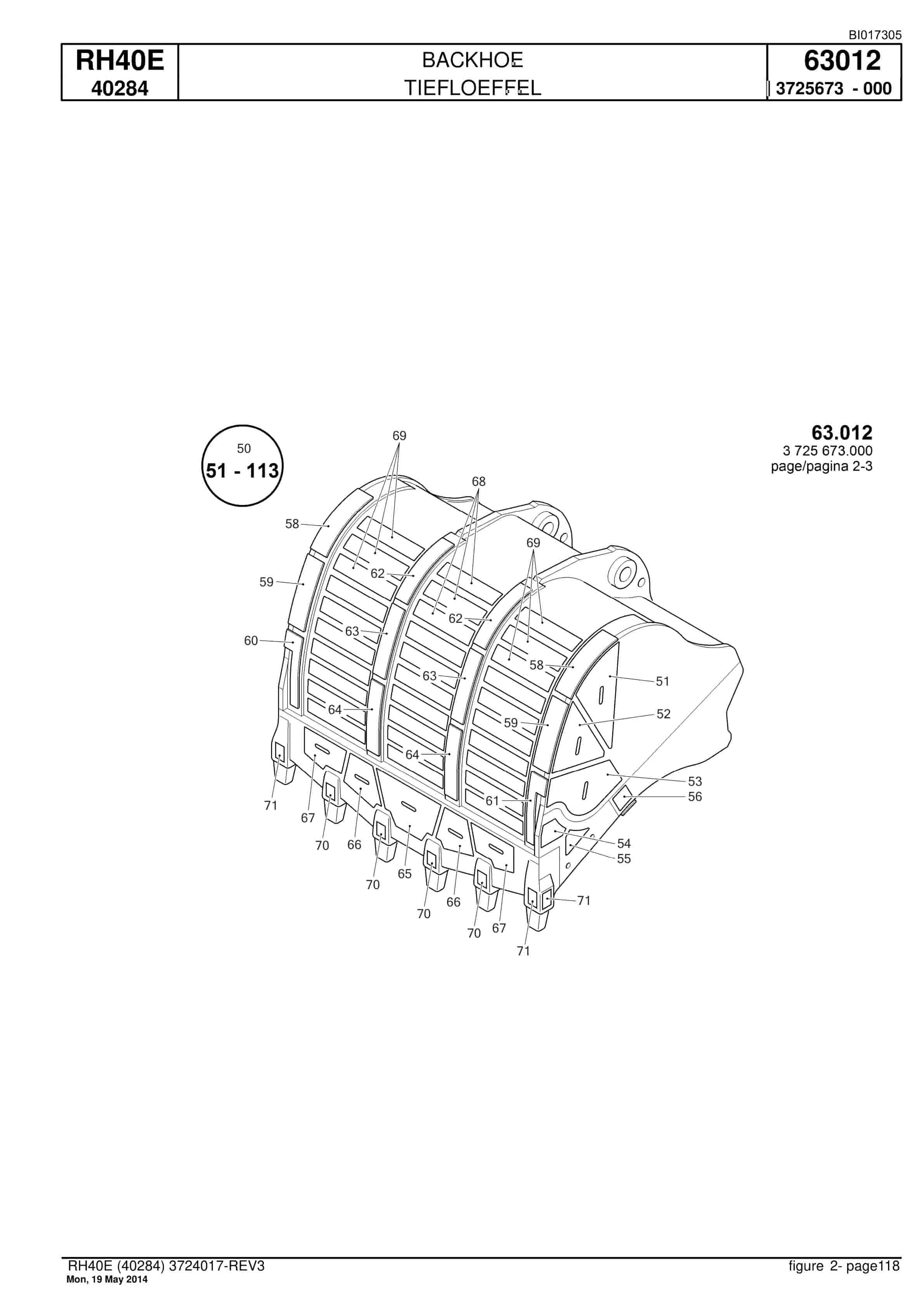 Caterpillar 6015 Hydraulic Shovel Spare Parts Manual BI017305-5