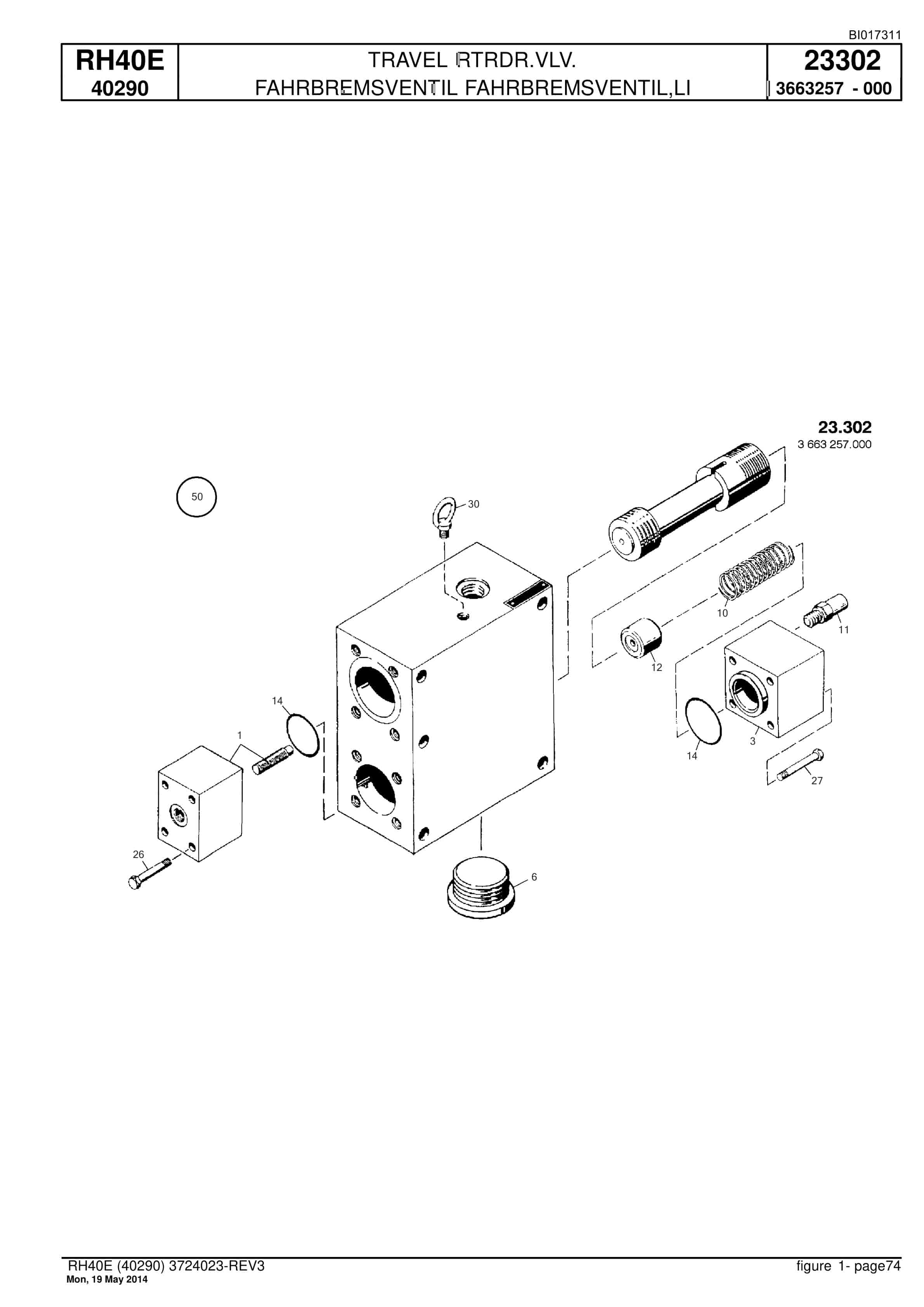 Caterpillar 6015 Hydraulic Shovel Spare Parts Manual BI017311-2