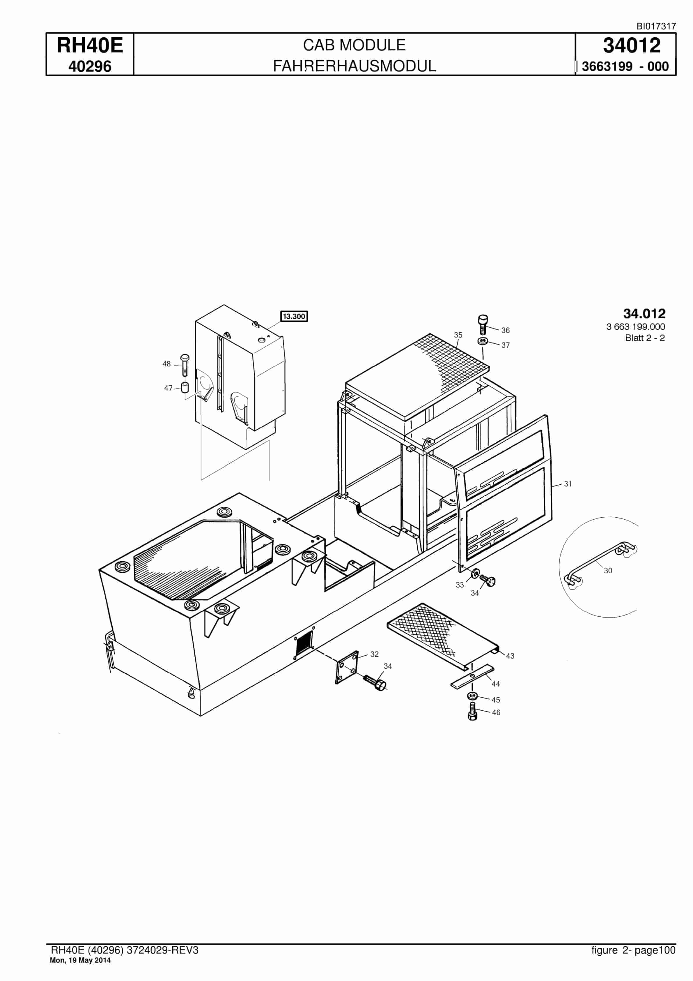 Caterpillar 6015 Hydraulic Shovel Spare Parts Manual BI017317-3