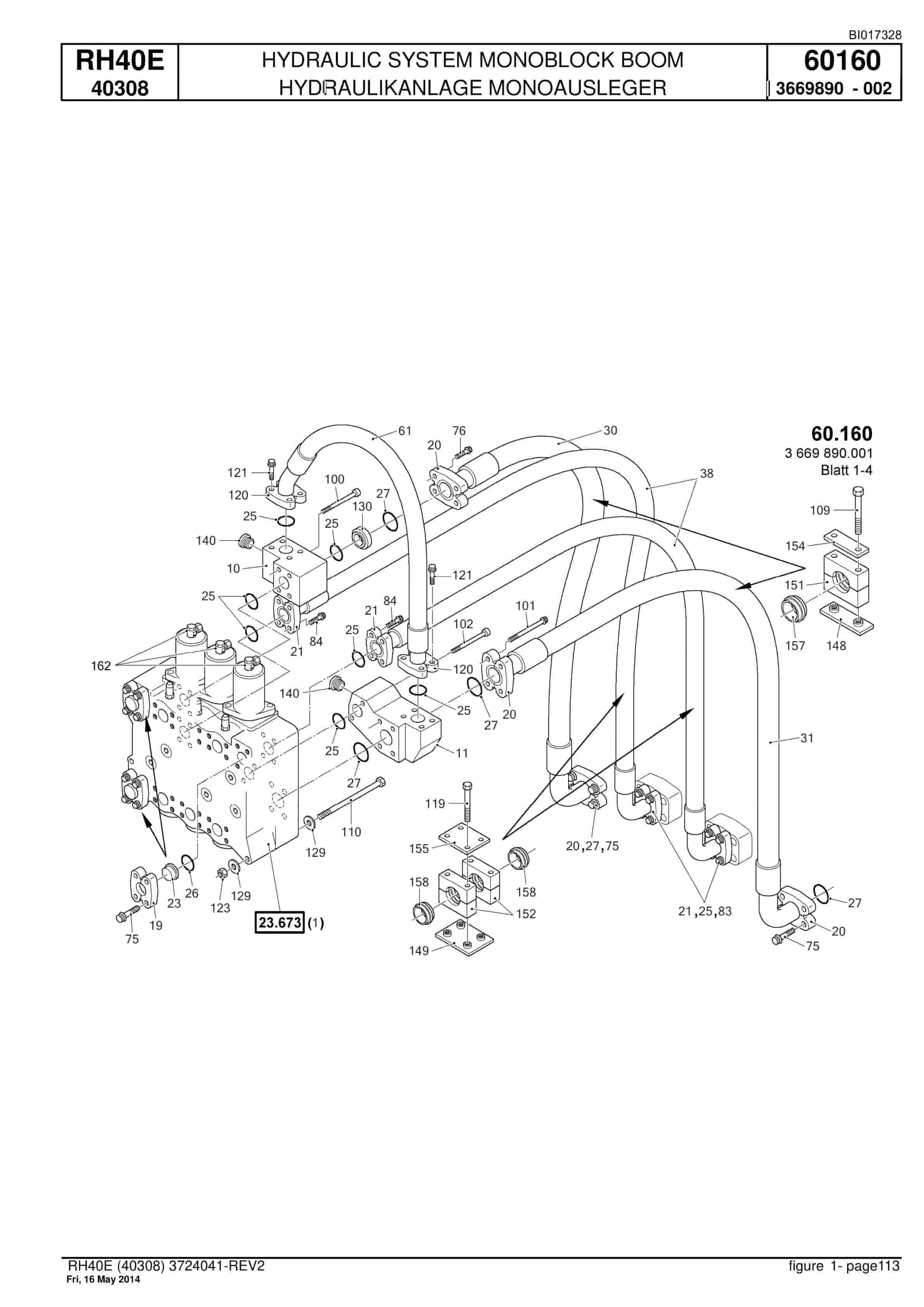 Caterpillar 6015 Hydraulic Shovel Spare Parts Manual BI017328-4