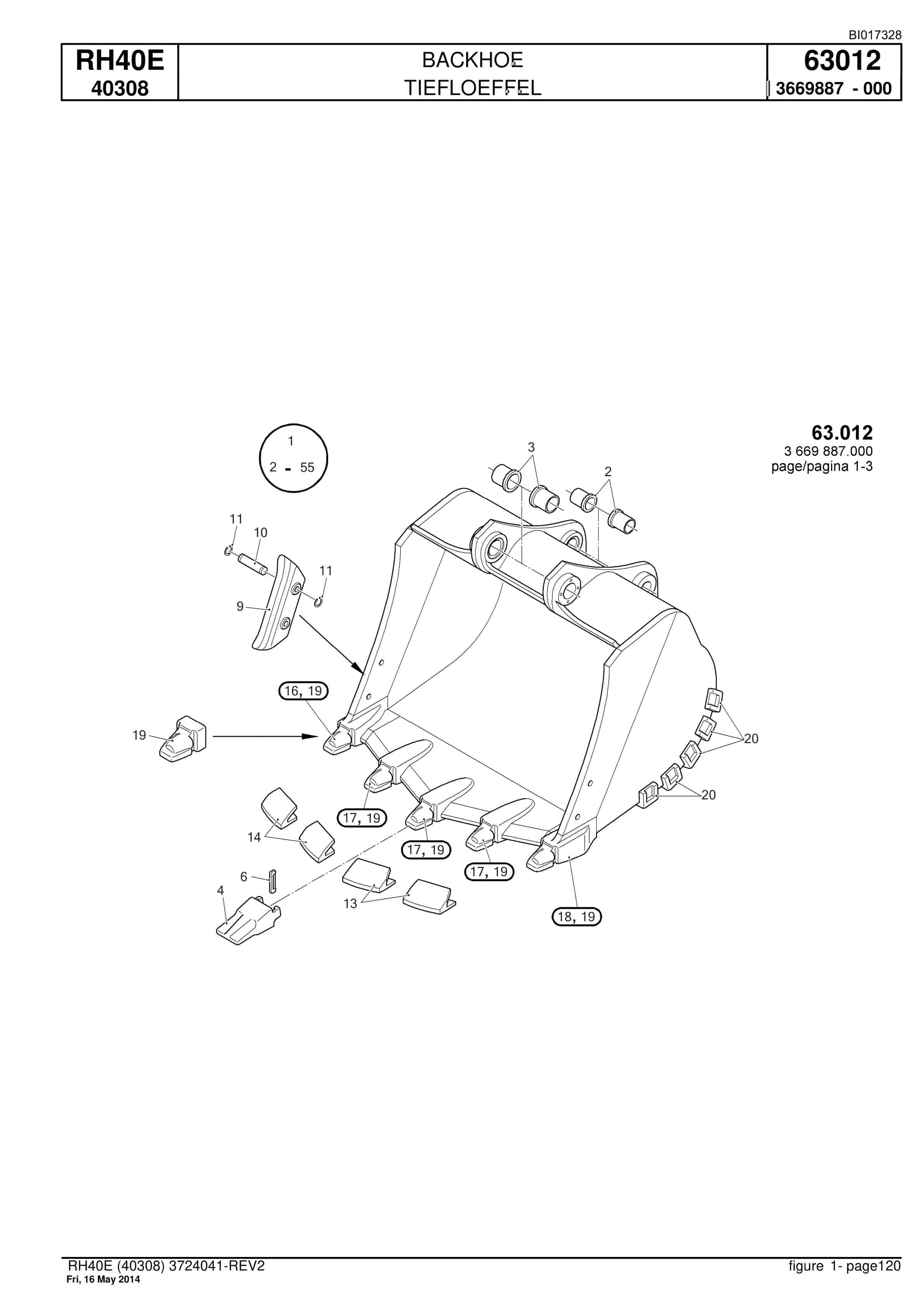 Caterpillar 6015 Hydraulic Shovel Spare Parts Manual BI017328-5