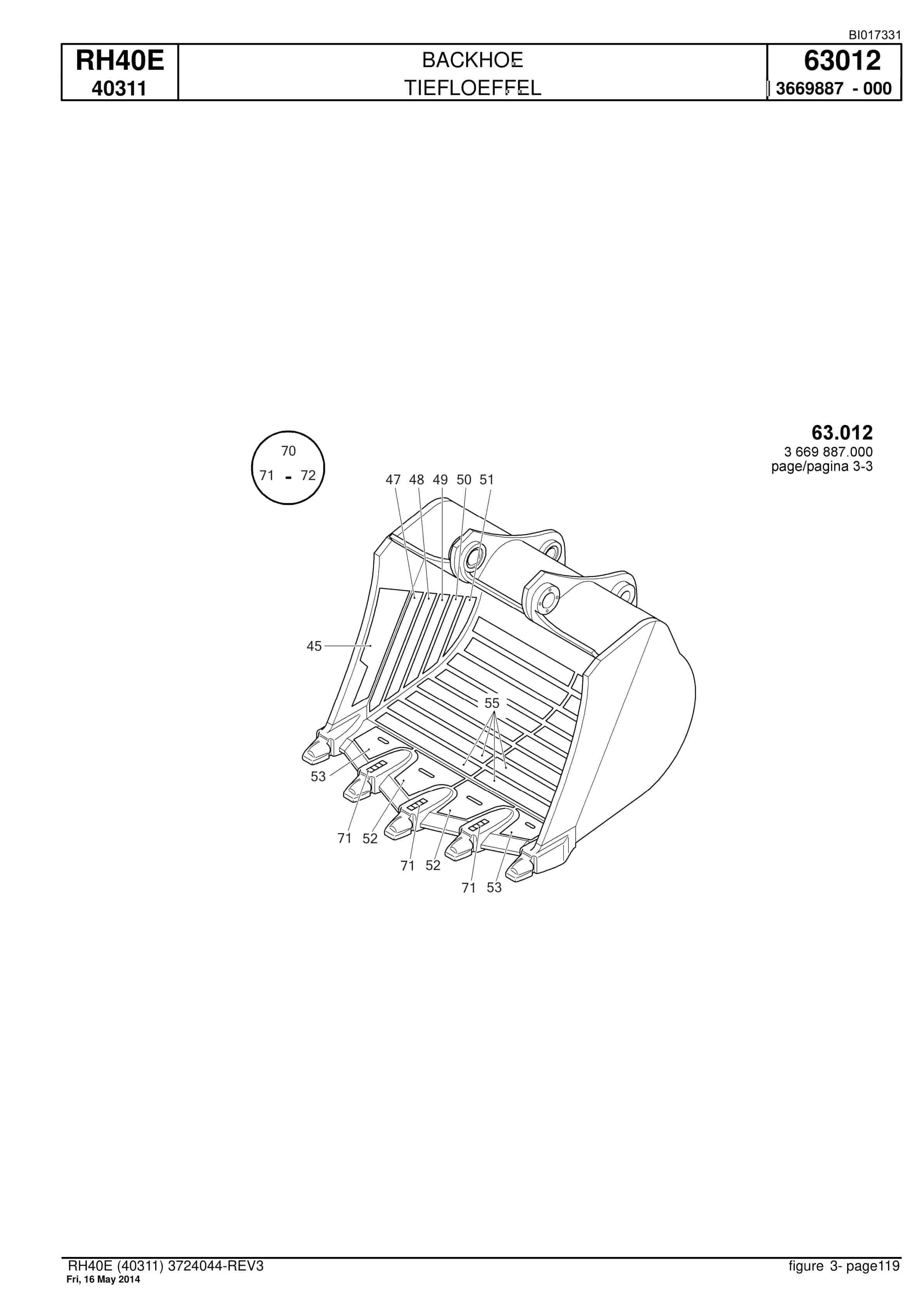 Caterpillar 6015 Hydraulic Shovel Spare Parts Manual BI017331-5