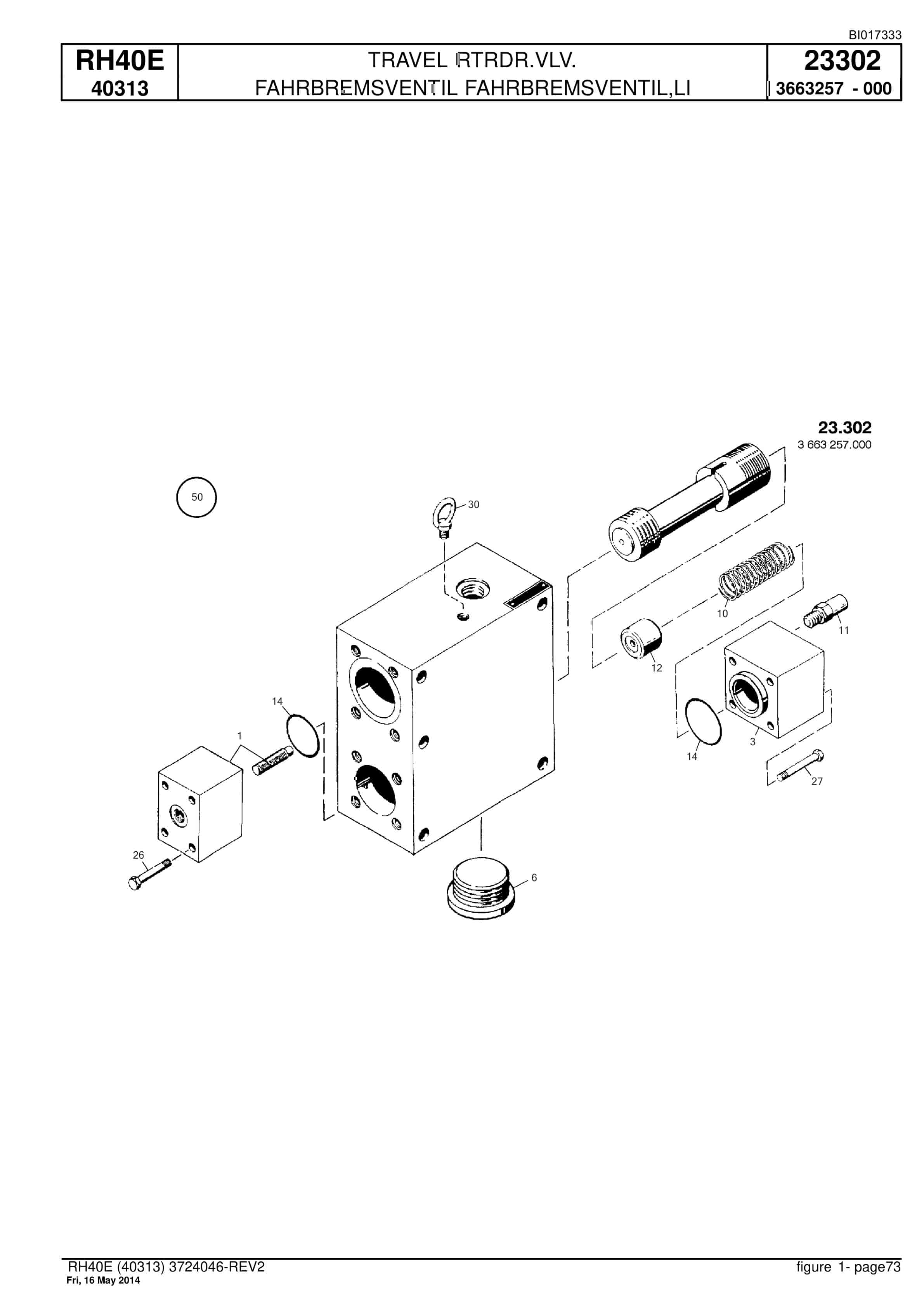 Caterpillar 6015 Hydraulic Shovel Spare Parts Manual BI017333-2