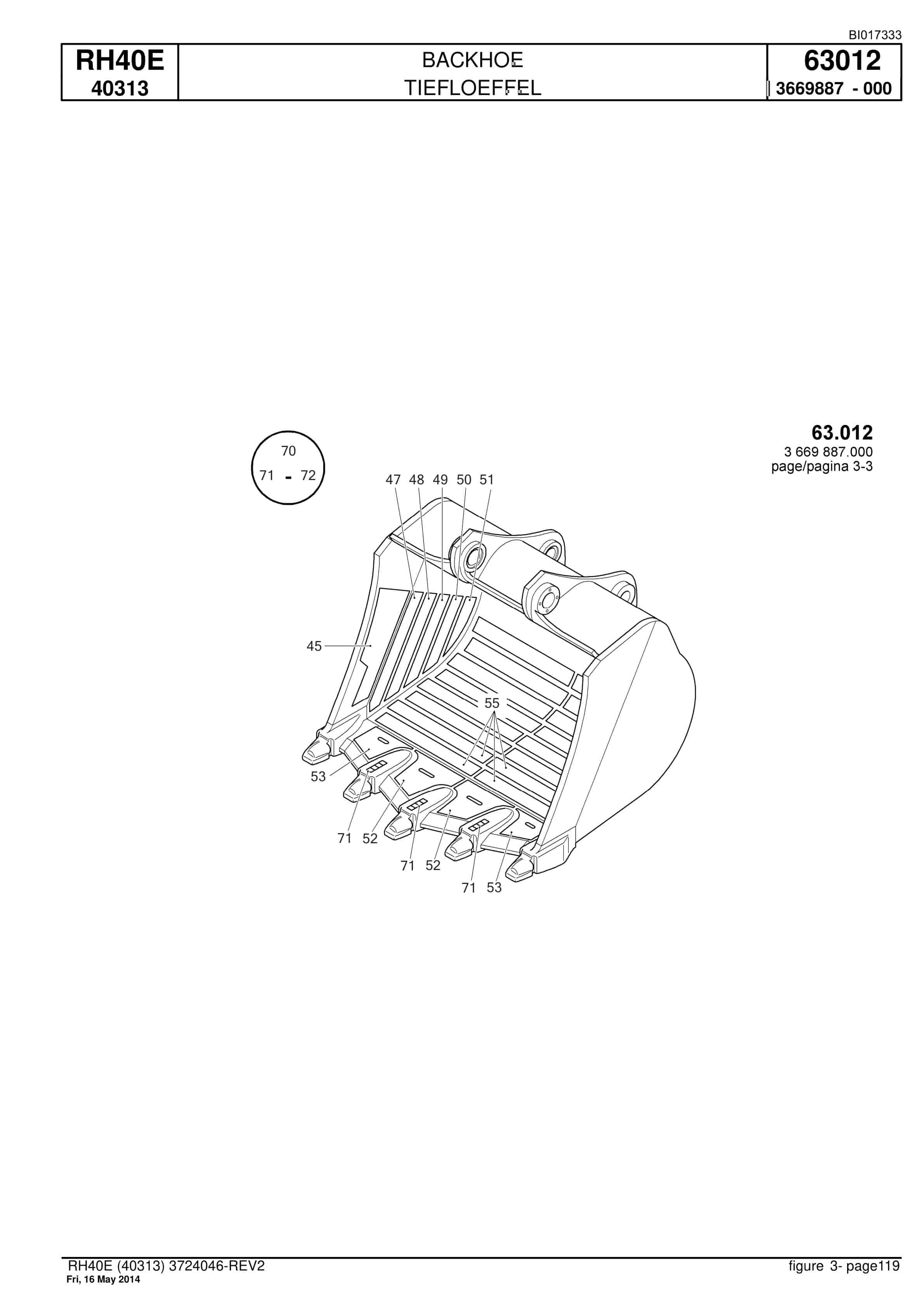 Caterpillar 6015 Hydraulic Shovel Spare Parts Manual BI017333-5