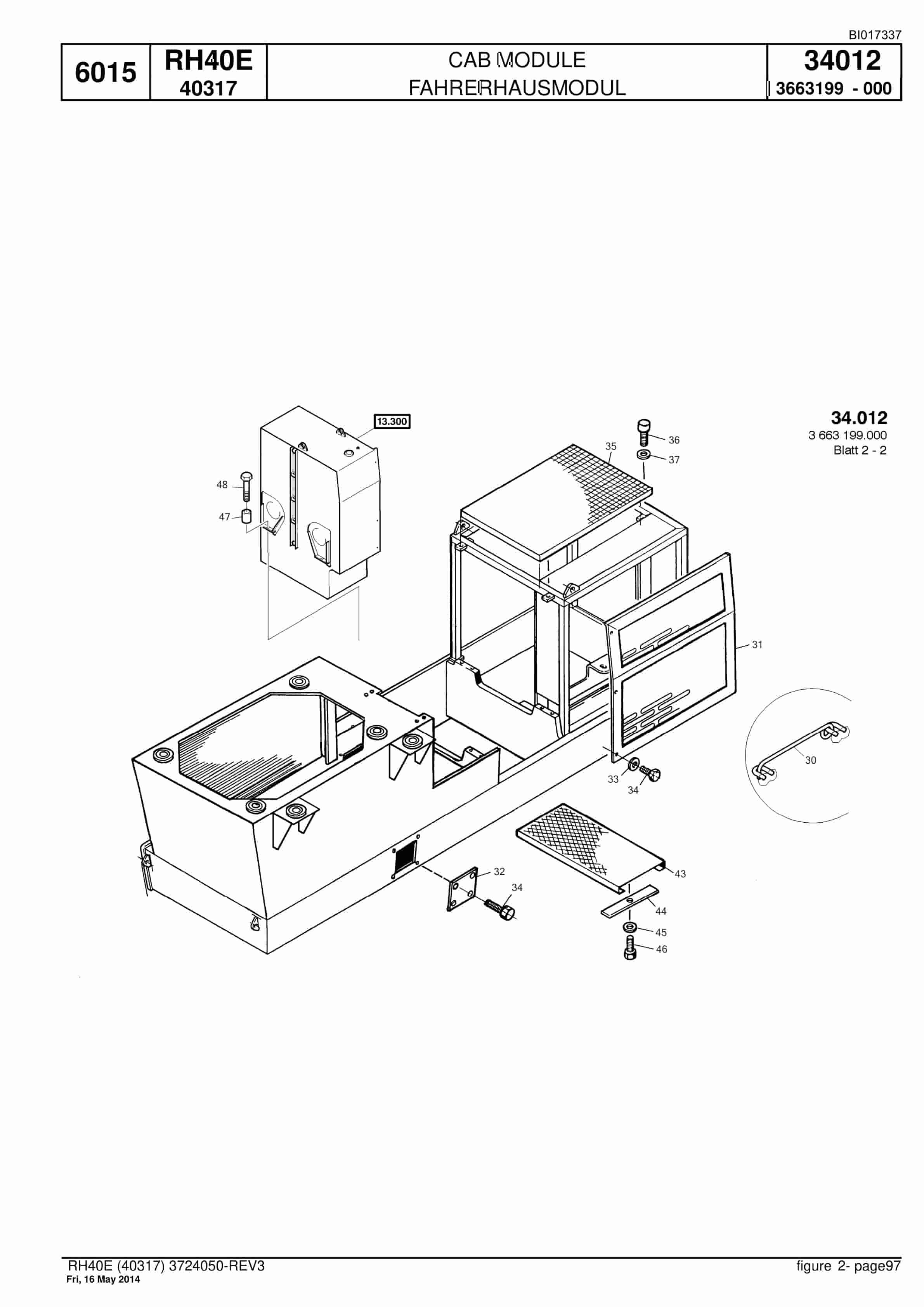 Caterpillar 6015 Hydraulic Shovel Spare Parts Manual BI017337-3