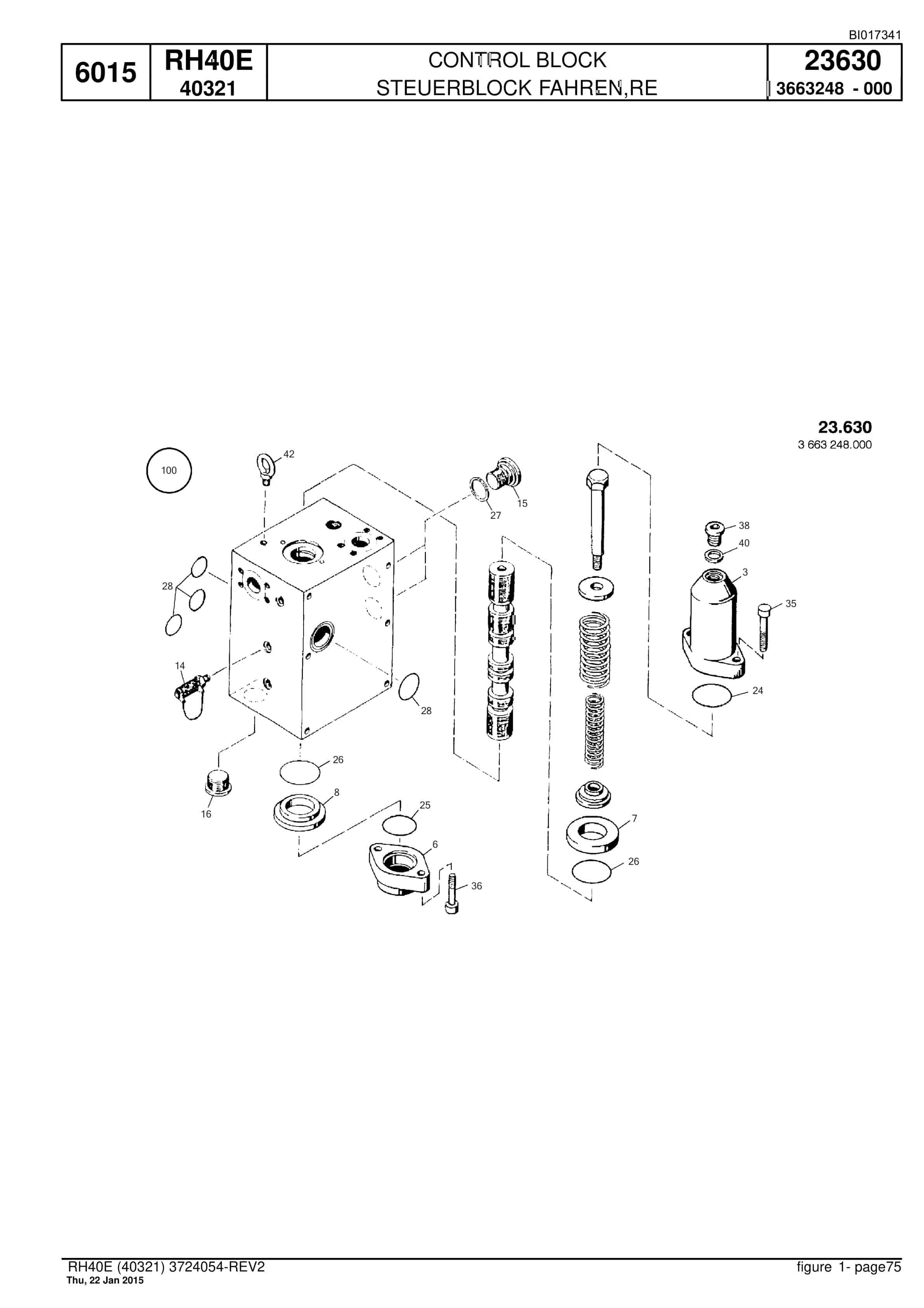 Caterpillar 6015 Hydraulic Shovel Spare Parts Manual BI017341-2