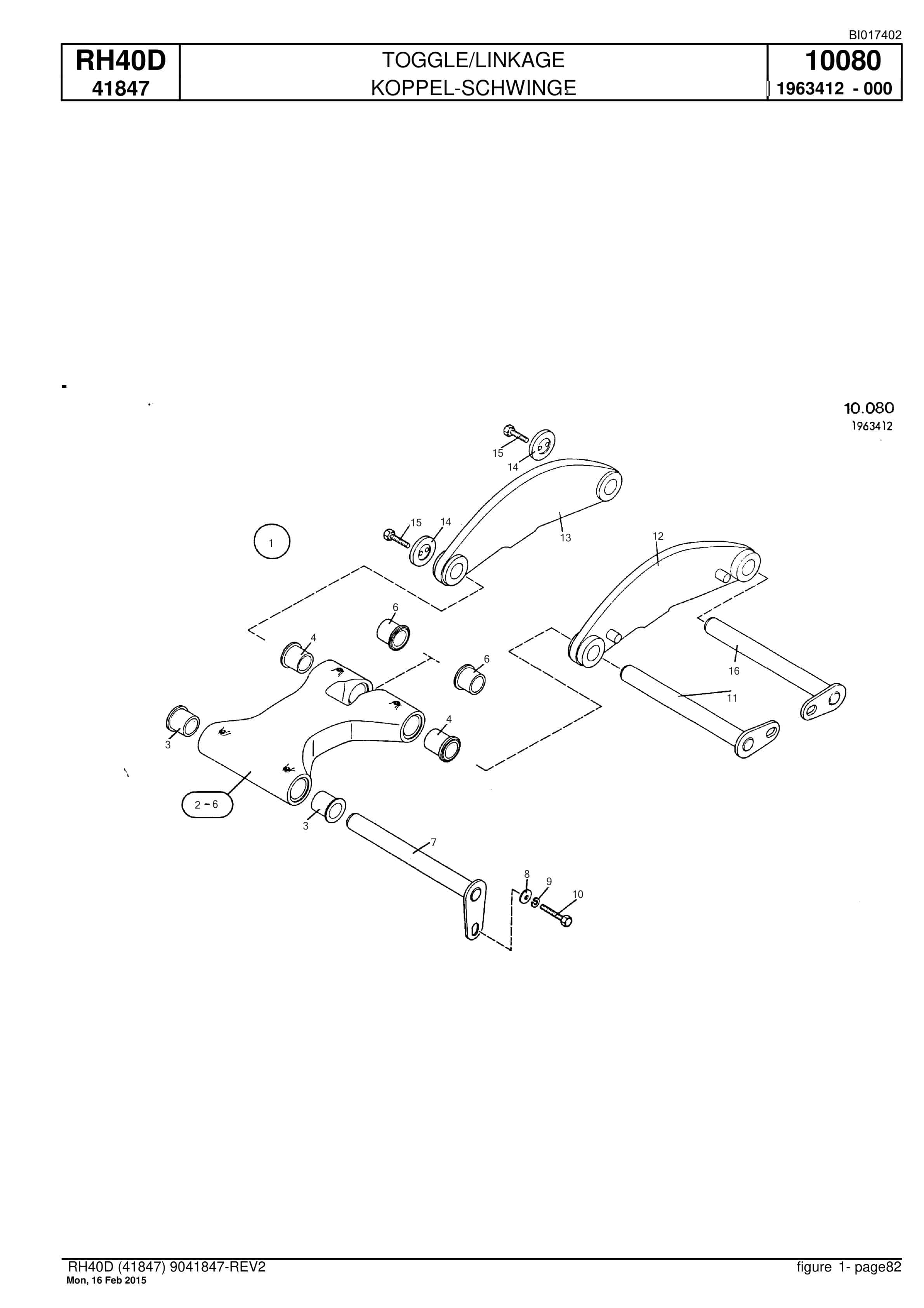 Caterpillar 6015 Hydraulic Shovel Spare Parts Manual BI017402-3