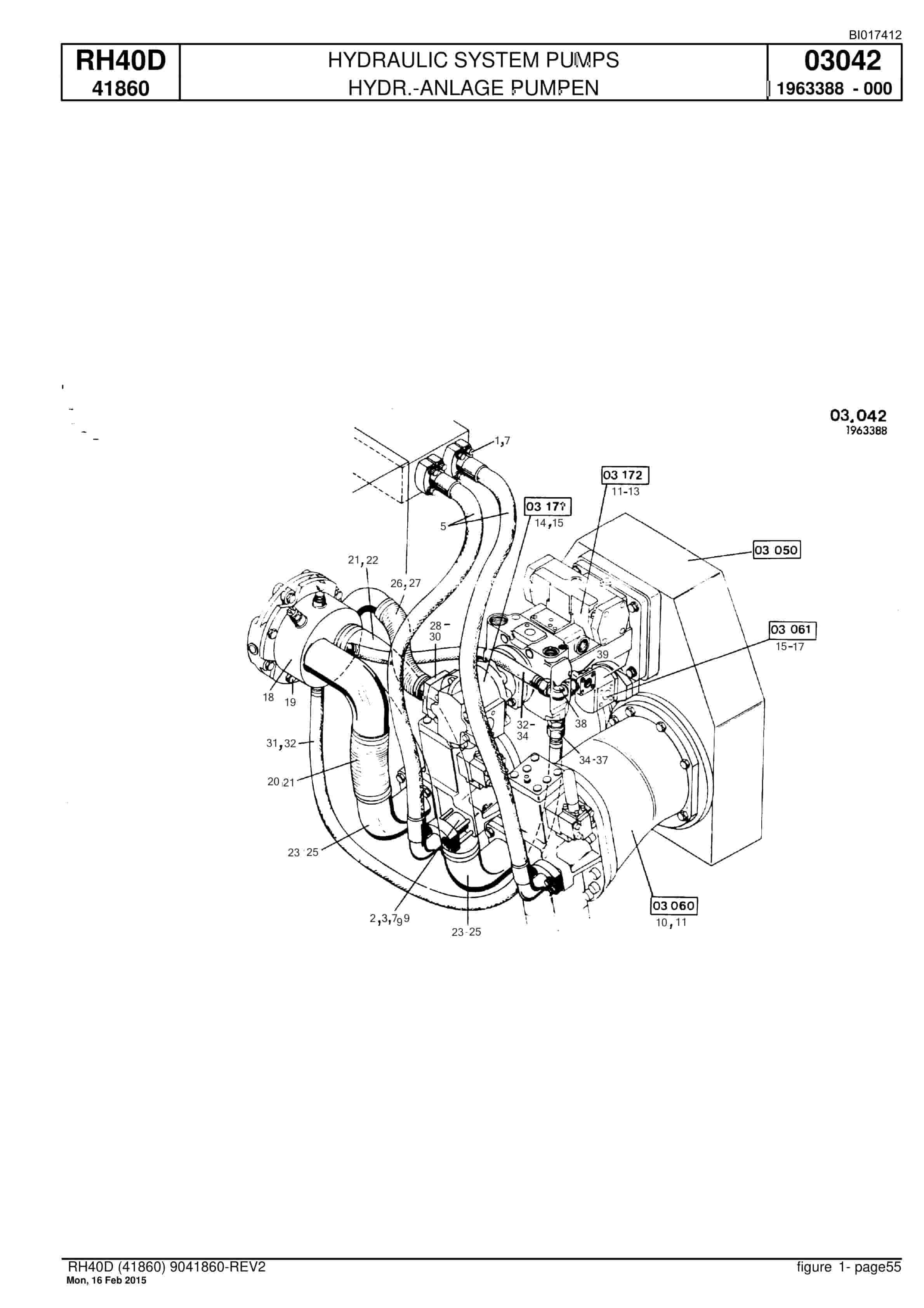 Caterpillar 6015 Hydraulic Shovel Spare Parts Manual BI017412-2