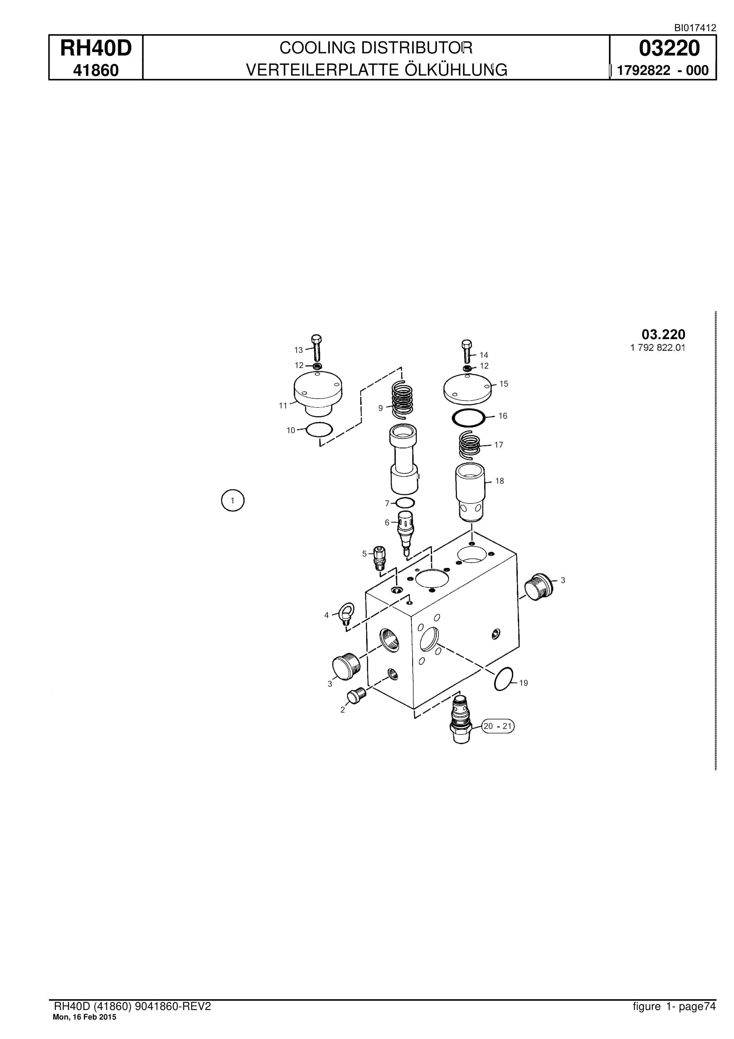 Caterpillar 6015 Hydraulic Shovel Spare Parts Manual BI017412-3