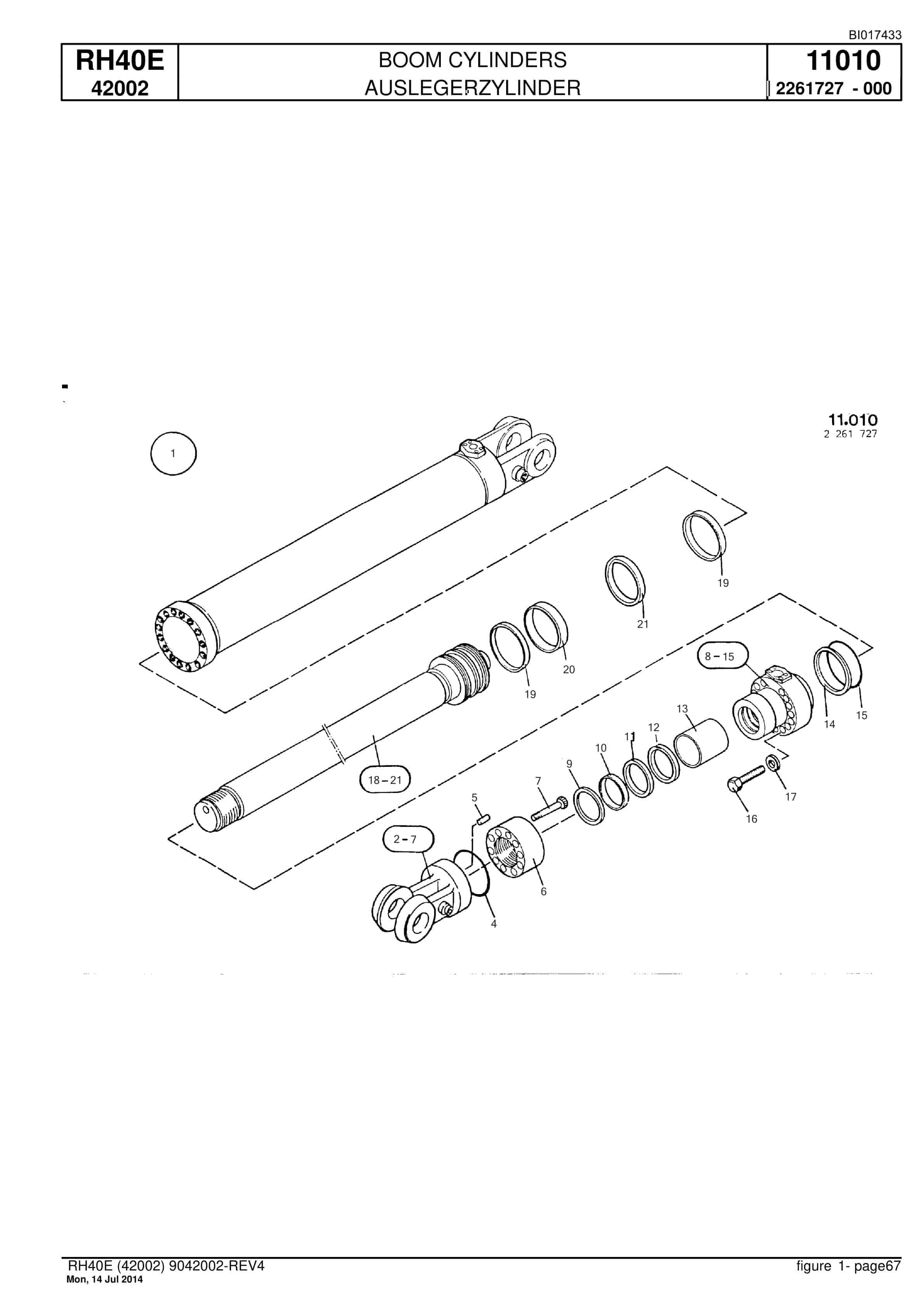Caterpillar 6015 Hydraulic Shovel Spare Parts Manual BI017433-4