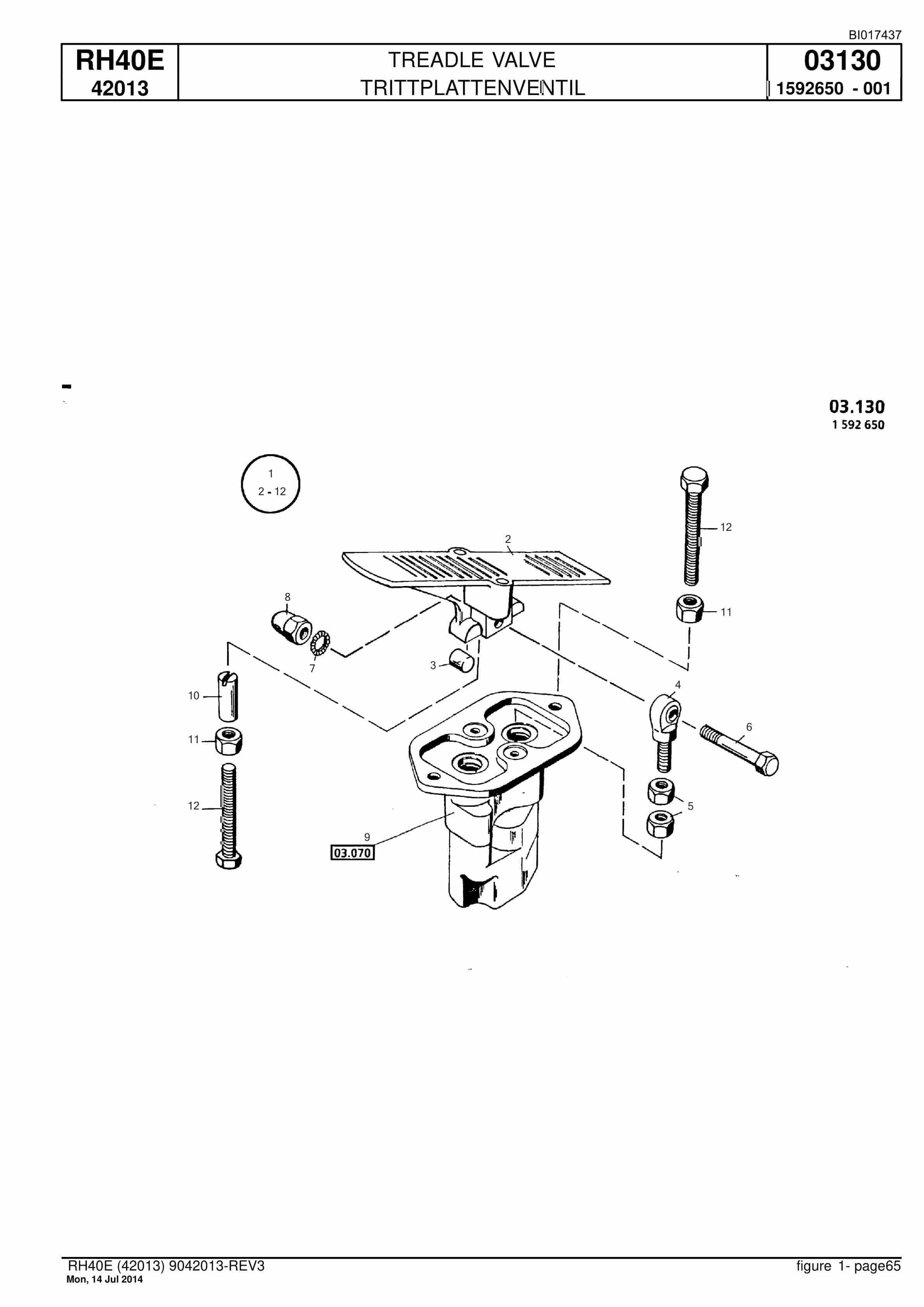 Caterpillar 6015 Hydraulic Shovel Spare Parts Manual BI017437-2
