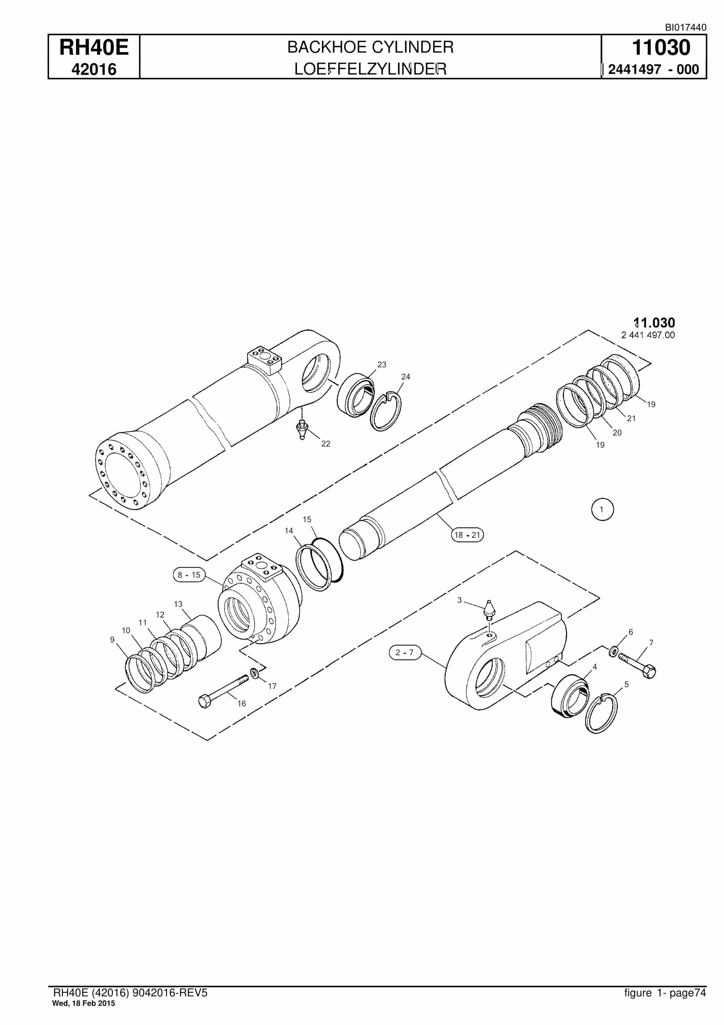 Caterpillar 6015 Hydraulic Shovel Spare Parts Manual BI017440-4