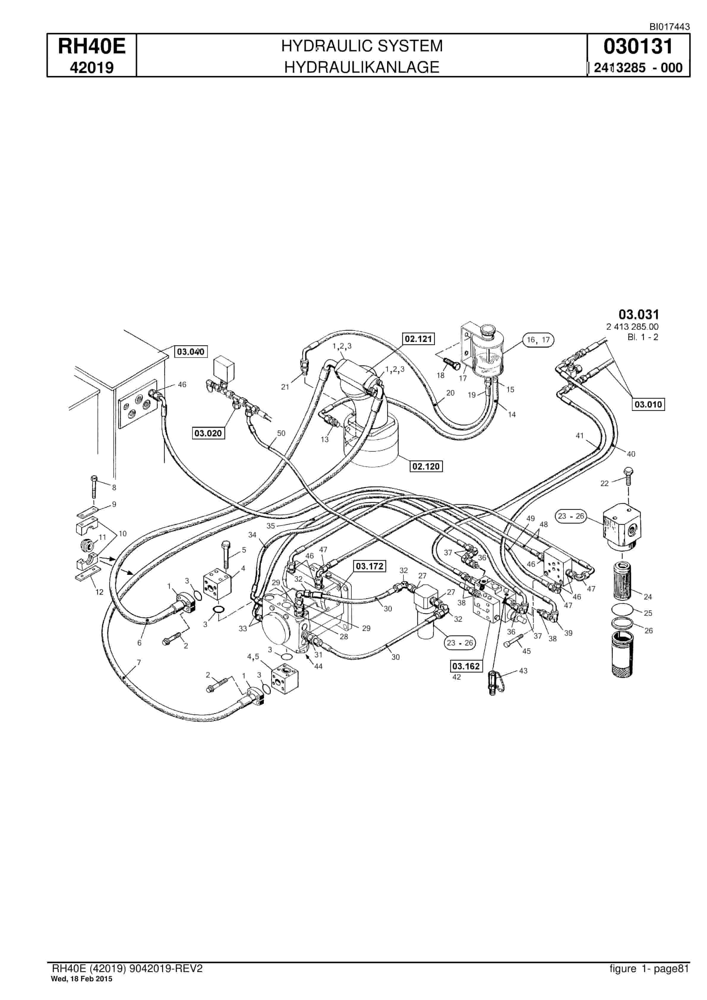 Caterpillar 6015 Hydraulic Shovel Spare Parts Manual BI017443-4