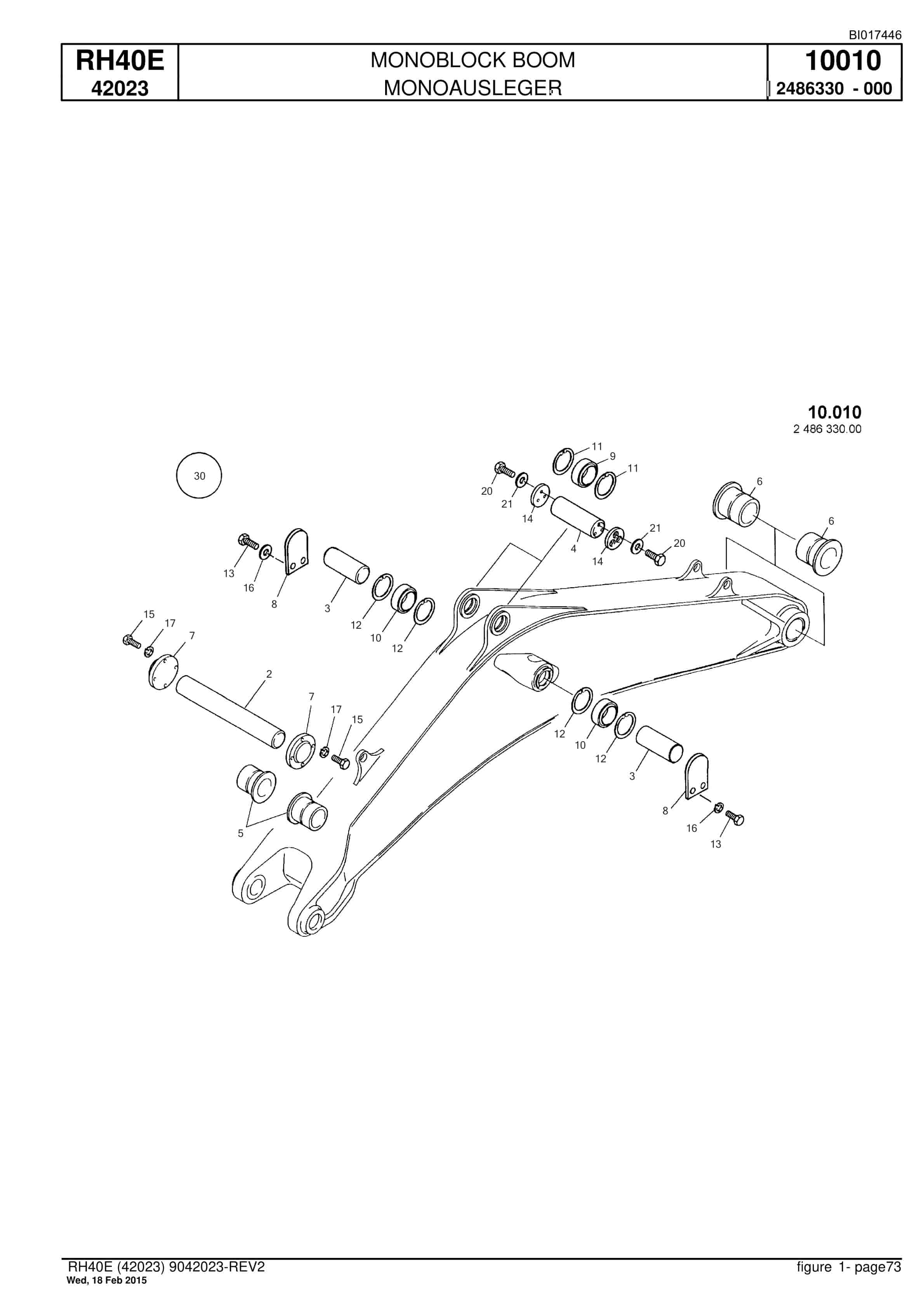 Caterpillar 6015 Hydraulic Shovel Spare Parts Manual BI017446-3