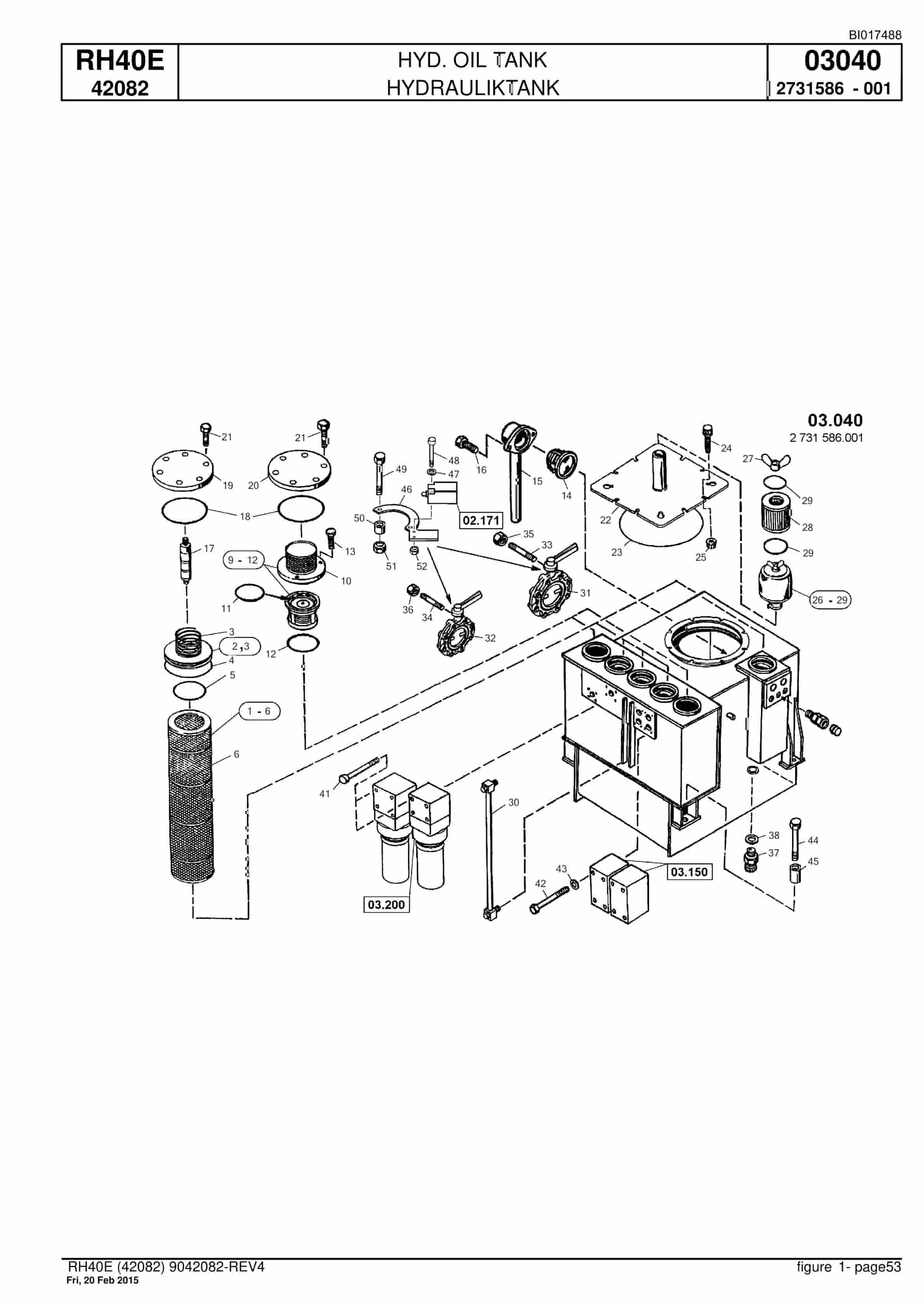 Caterpillar 6015 Hydraulic Shovel Spare Parts Manual BI017488-2