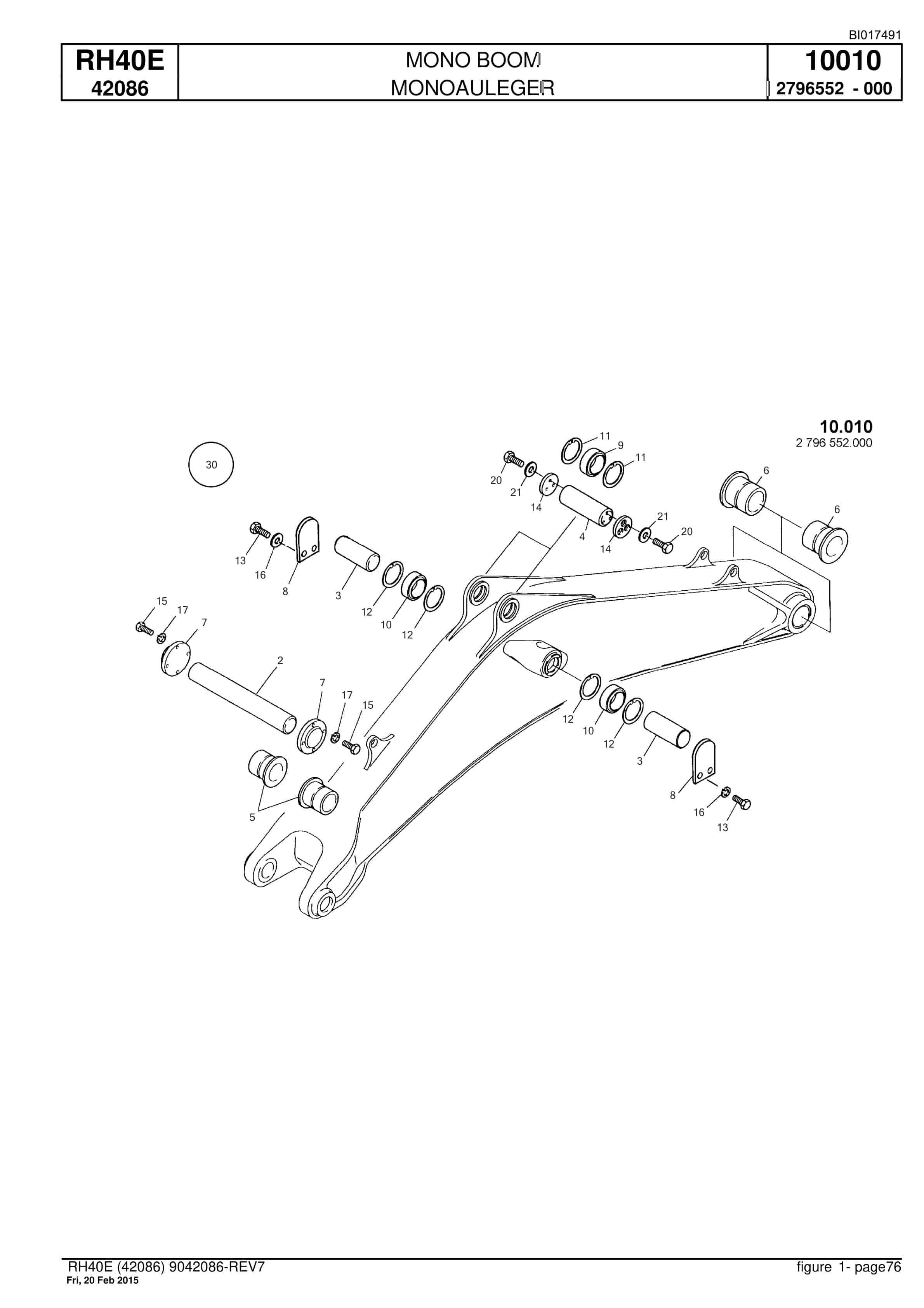 Caterpillar 6015 Hydraulic Shovel Spare Parts Manual BI017491-3