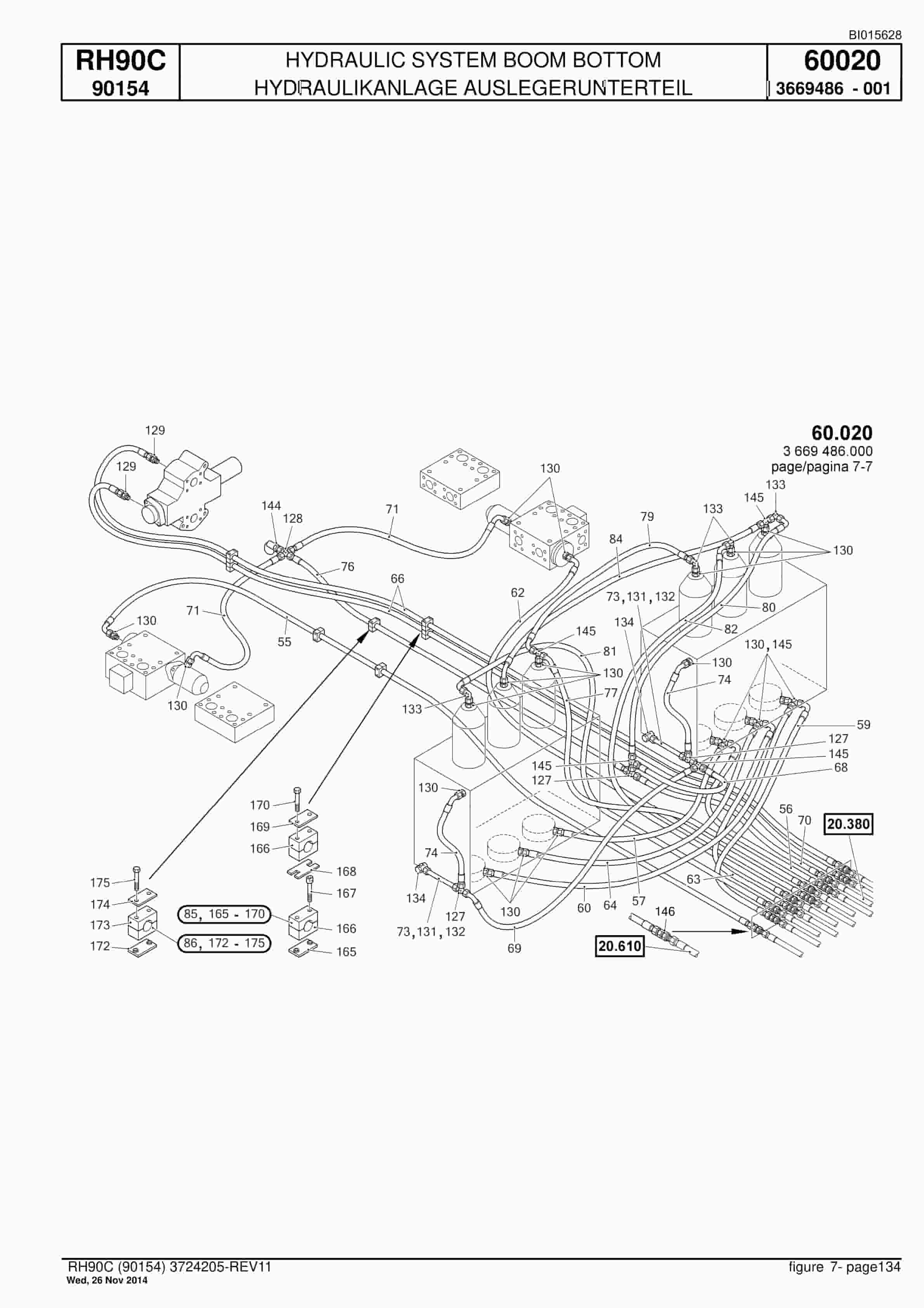 Caterpillar 6018 FS Hydraulic Shovel Spare Parts Manual BI015628-4