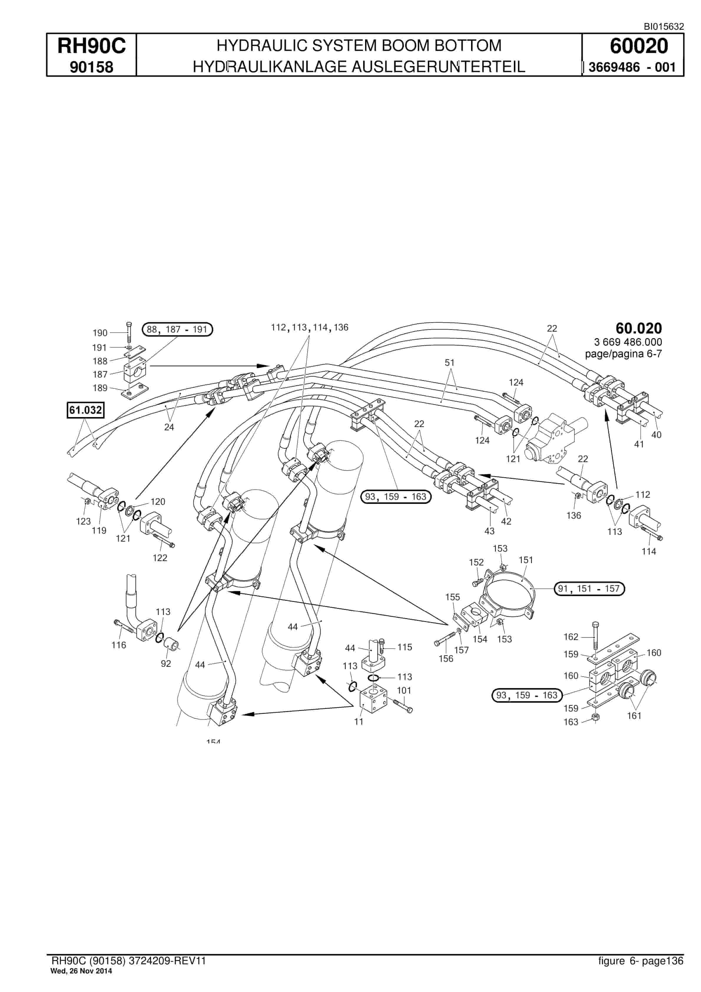 Caterpillar 6018 FS Hydraulic Shovel Spare Parts Manual BI015632-4