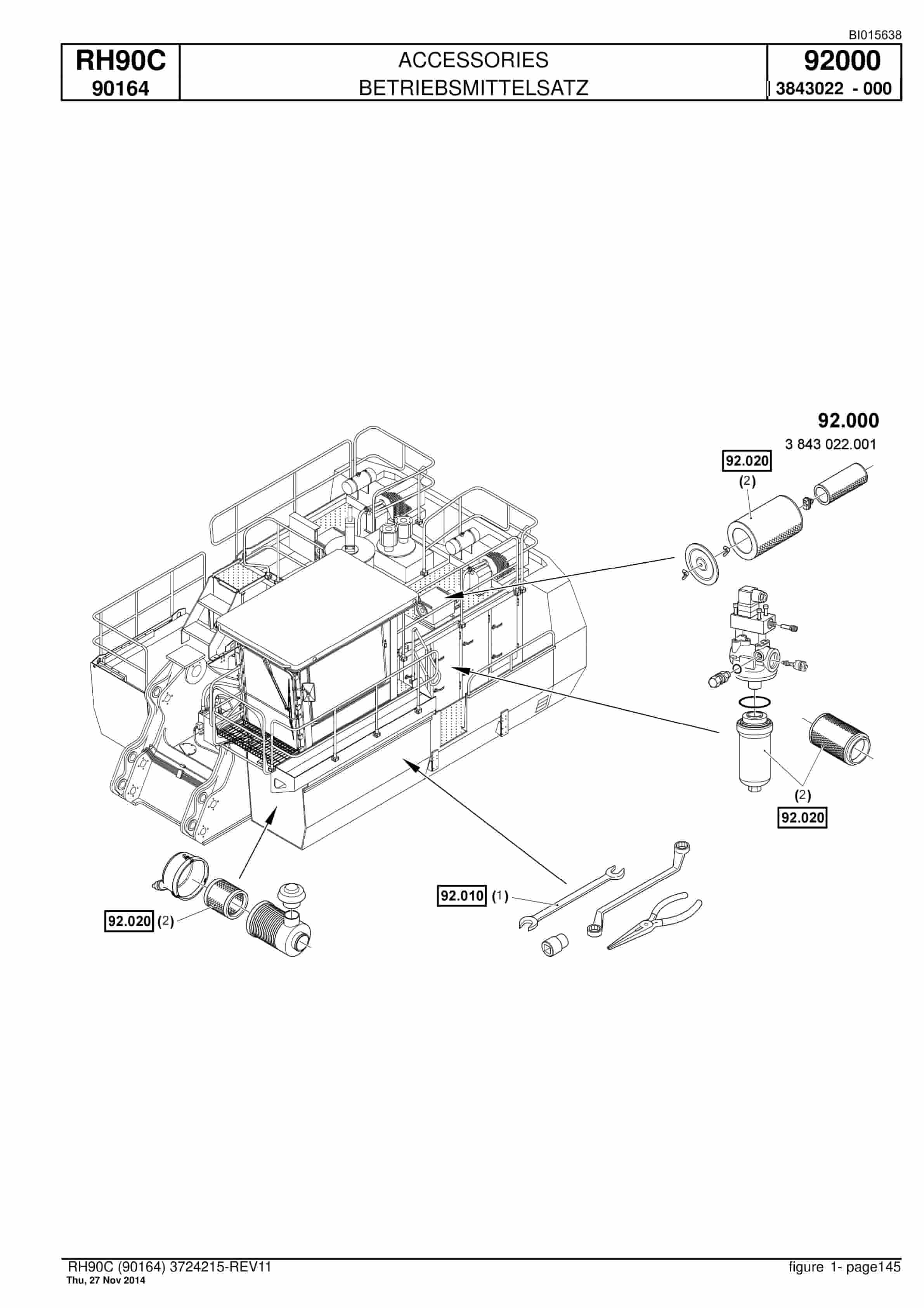 Caterpillar 6018 FS Hydraulic Shovel Spare Parts Manual BI015638-5