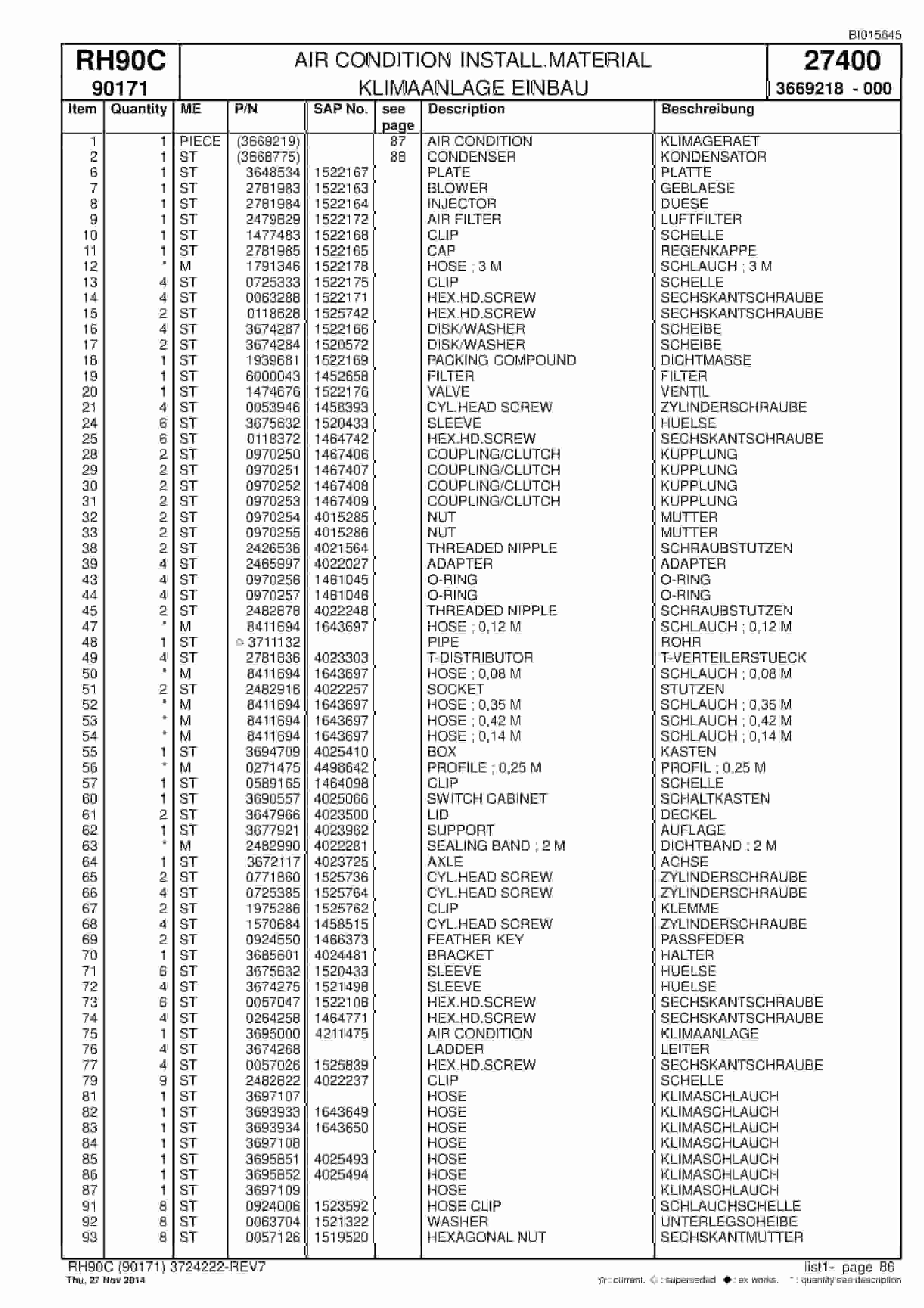 Caterpillar 6018 FS Hydraulic Shovel Spare Parts Manual BI015645-2