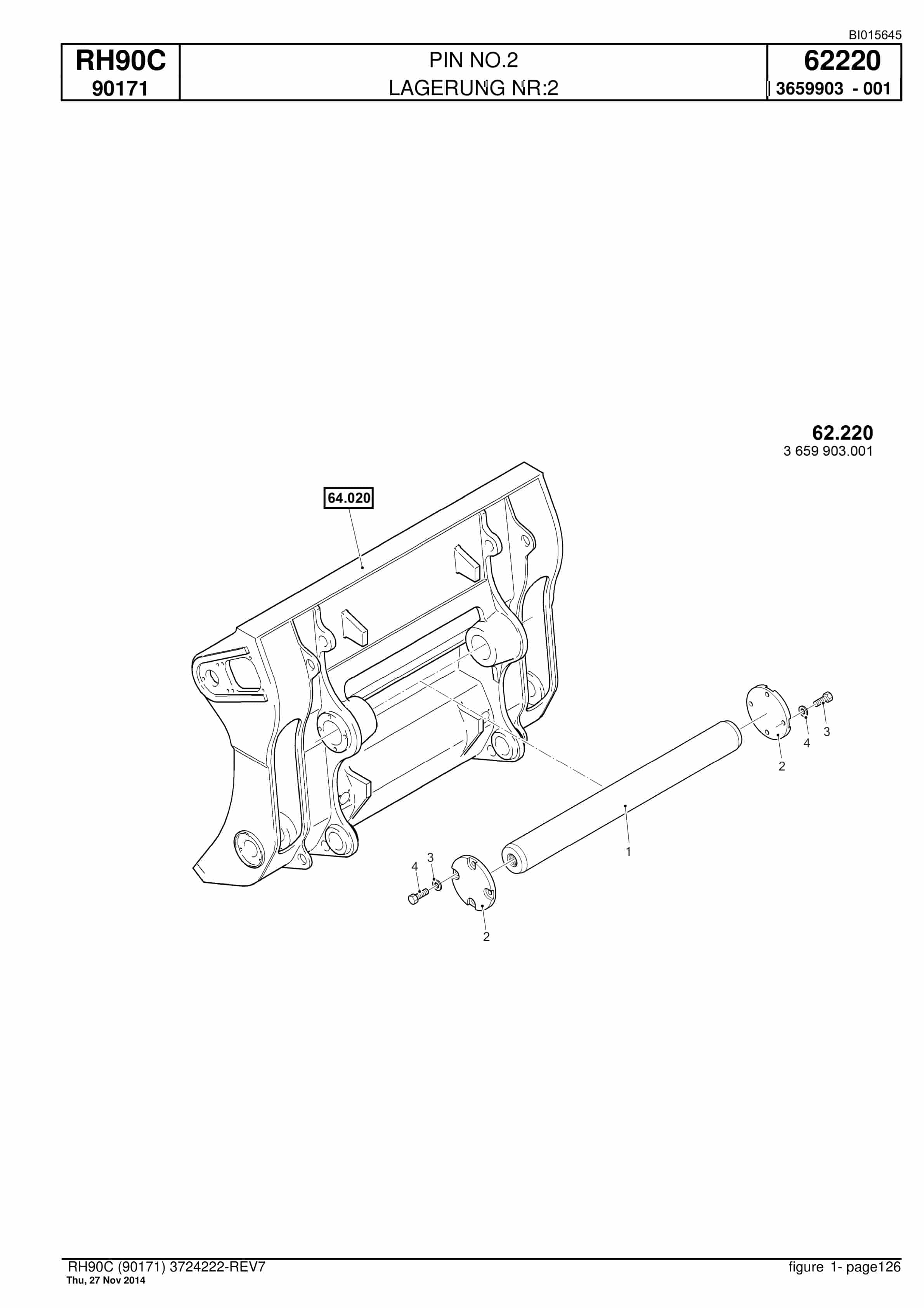 Caterpillar 6018 FS Hydraulic Shovel Spare Parts Manual BI015645-4