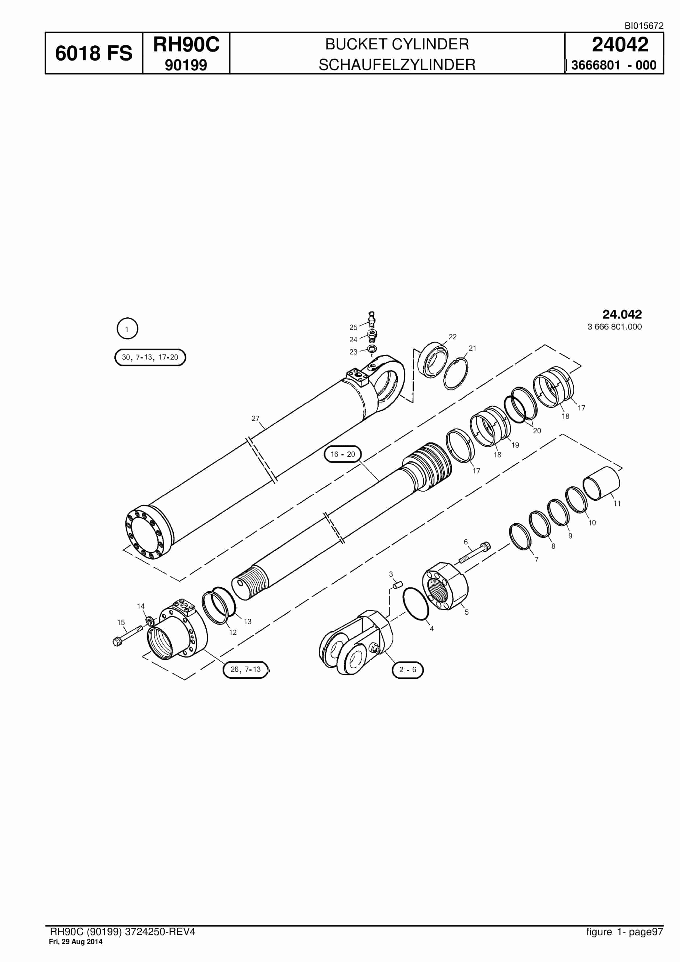 Caterpillar 6018 FS Hydraulic Shovel Spare Parts Manual BI015672-2