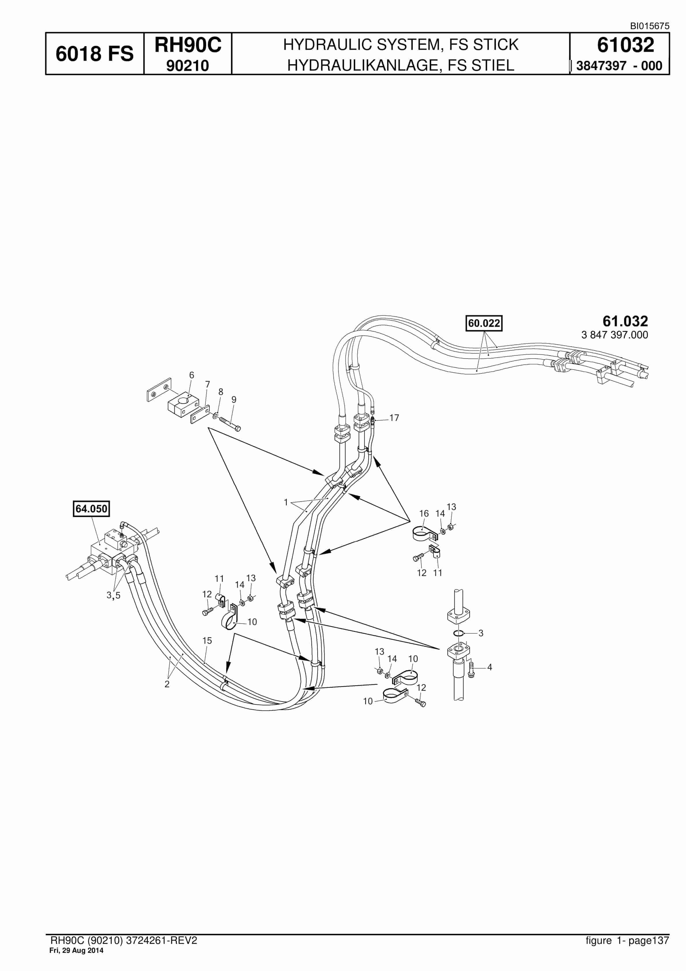 Caterpillar 6018 FS Hydraulic Shovel Spare Parts Manual BI015675-4