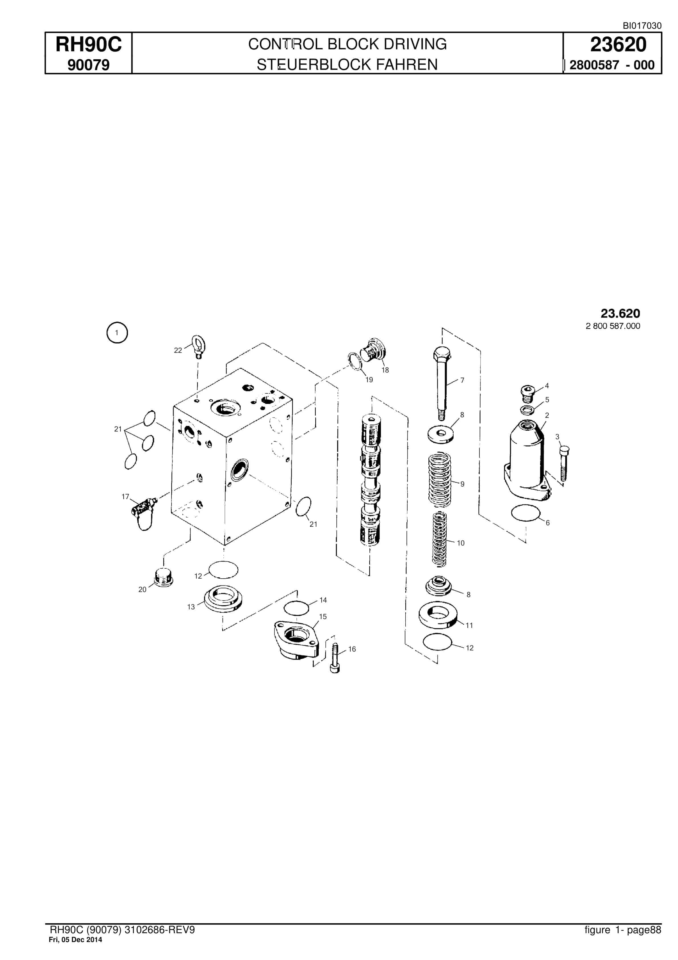 Caterpillar 6018 FS Hydraulic Shovel Spare Parts Manual BI017030-2