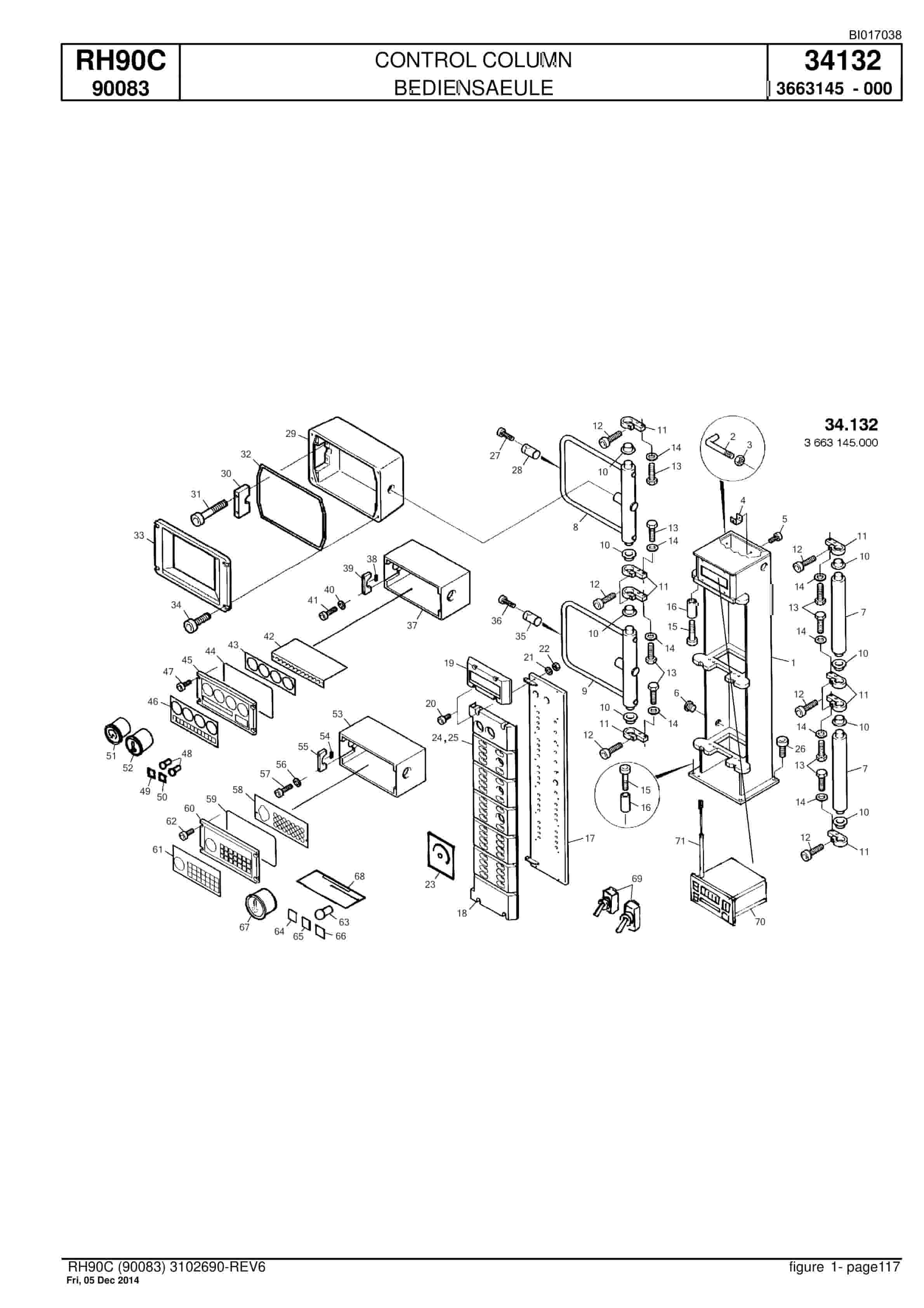 Caterpillar 6018 FS Hydraulic Shovel Spare Parts Manual BI017038-3