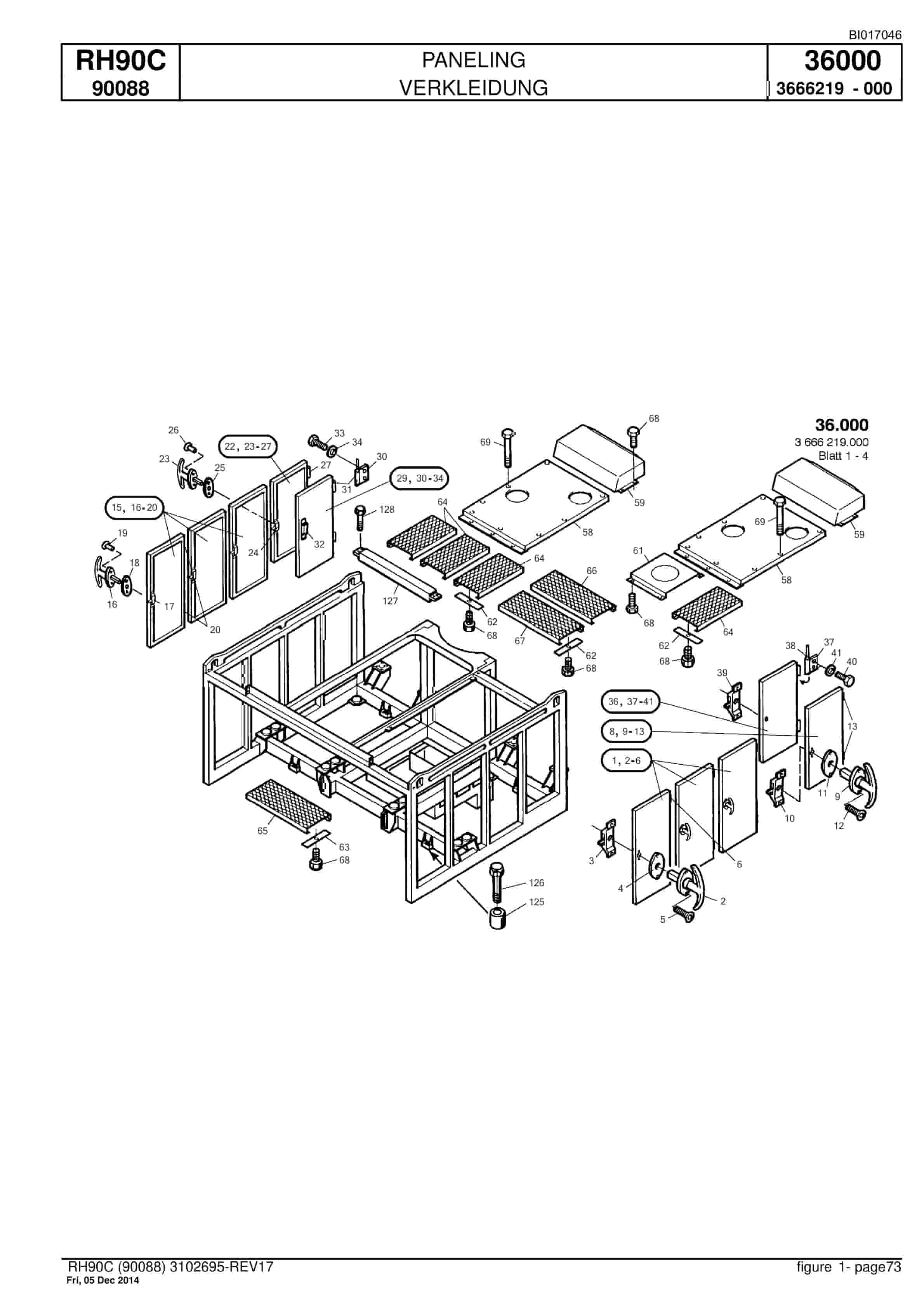 Caterpillar 6018 FS Hydraulic Shovel Spare Parts Manual BI017046-3