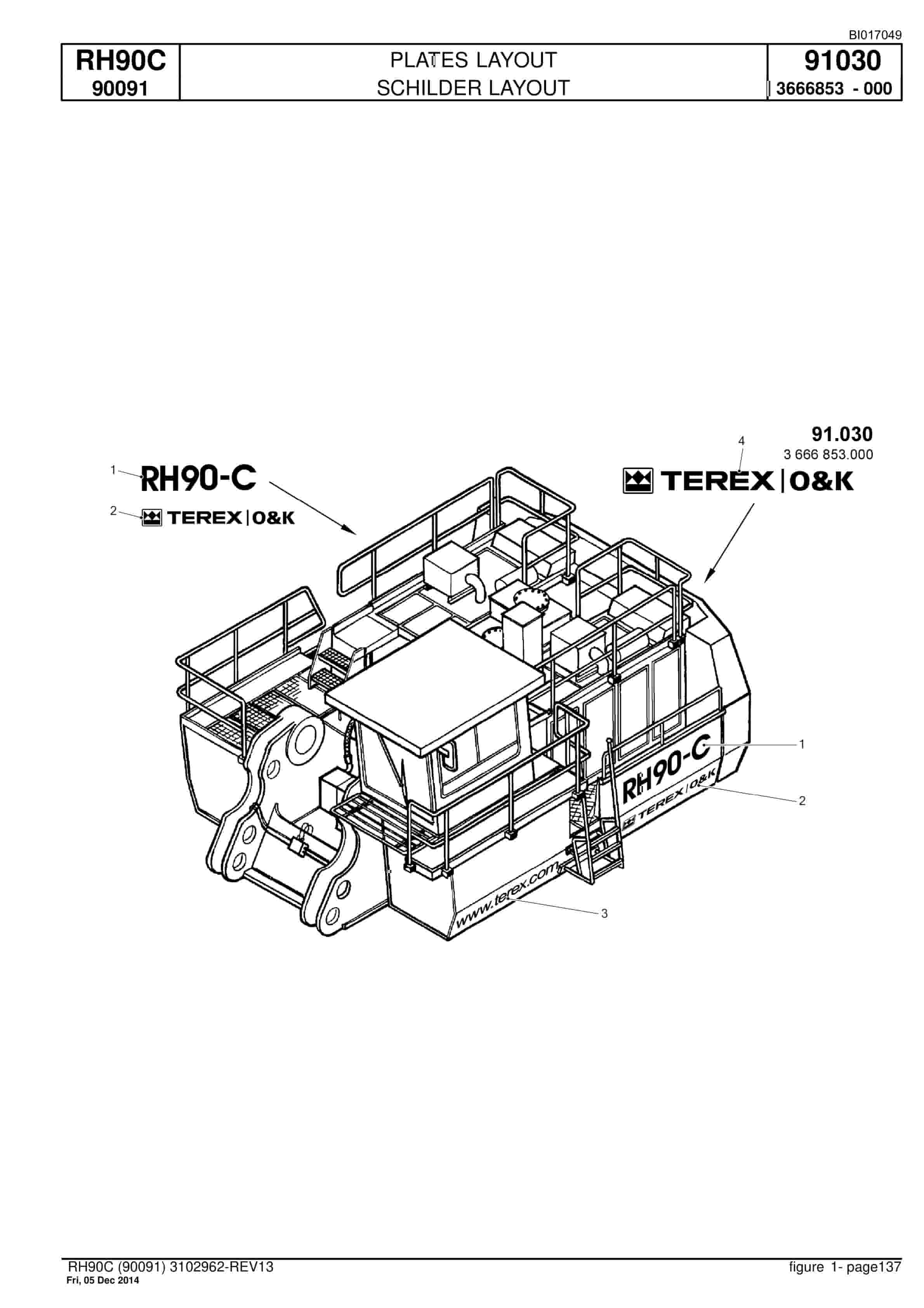 Caterpillar 6018 FS Hydraulic Shovel Spare Parts Manual BI017049-5