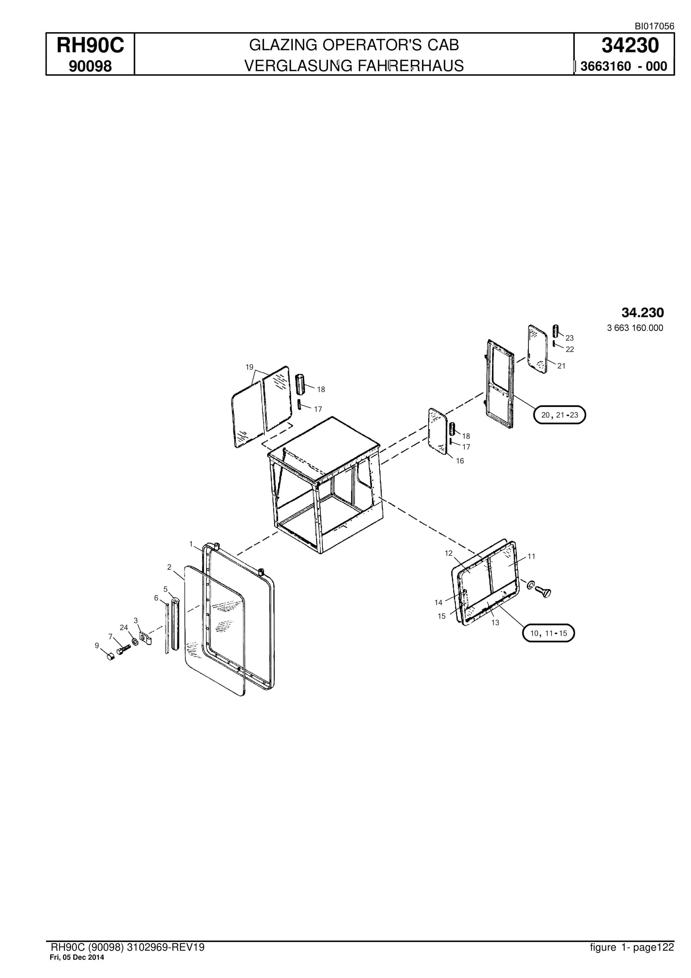 Caterpillar 6018 FS Hydraulic Shovel Spare Parts Manual BI017056-3