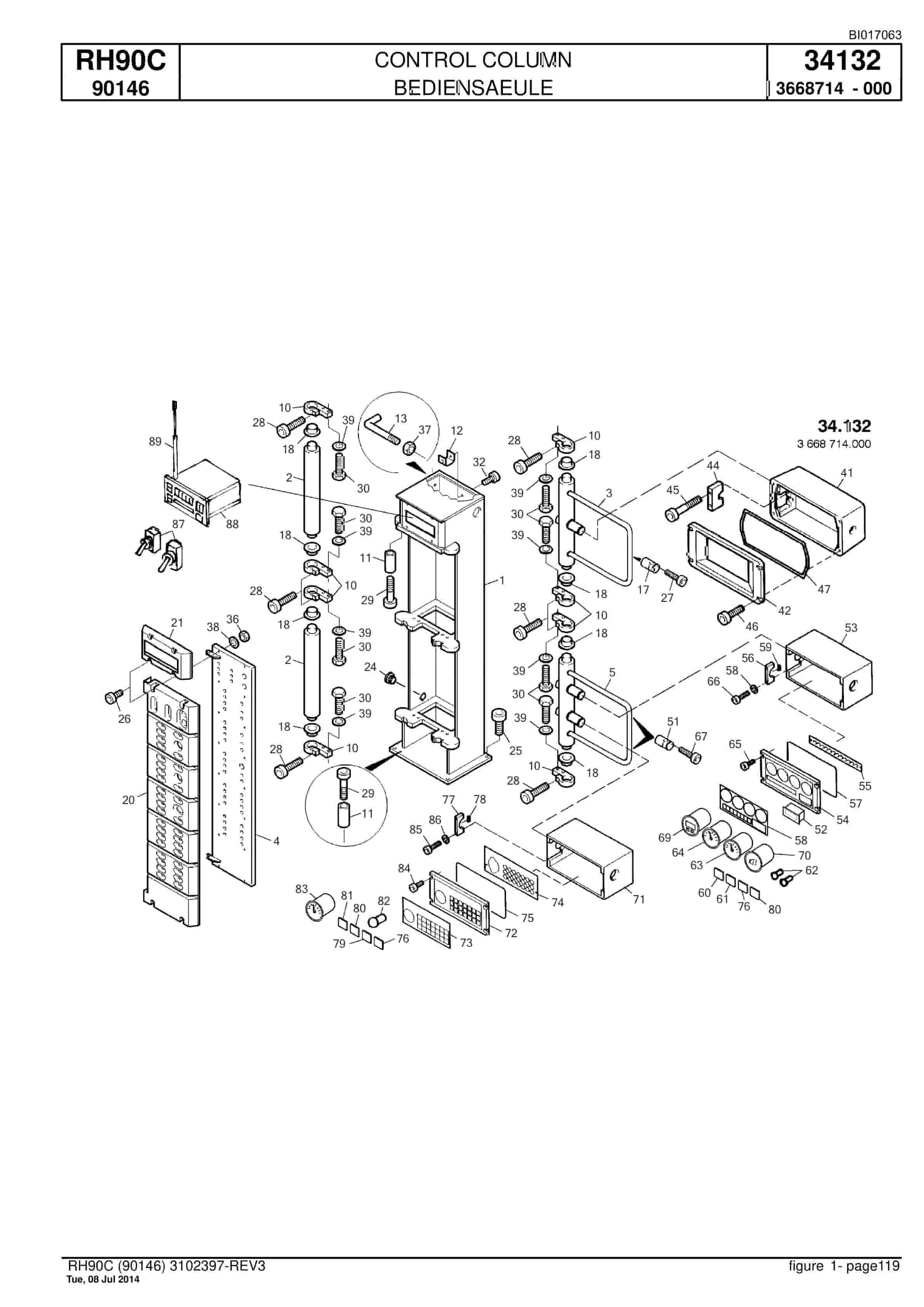 Caterpillar 6018 FS Hydraulic Shovel Spare Parts Manual BI017063-3