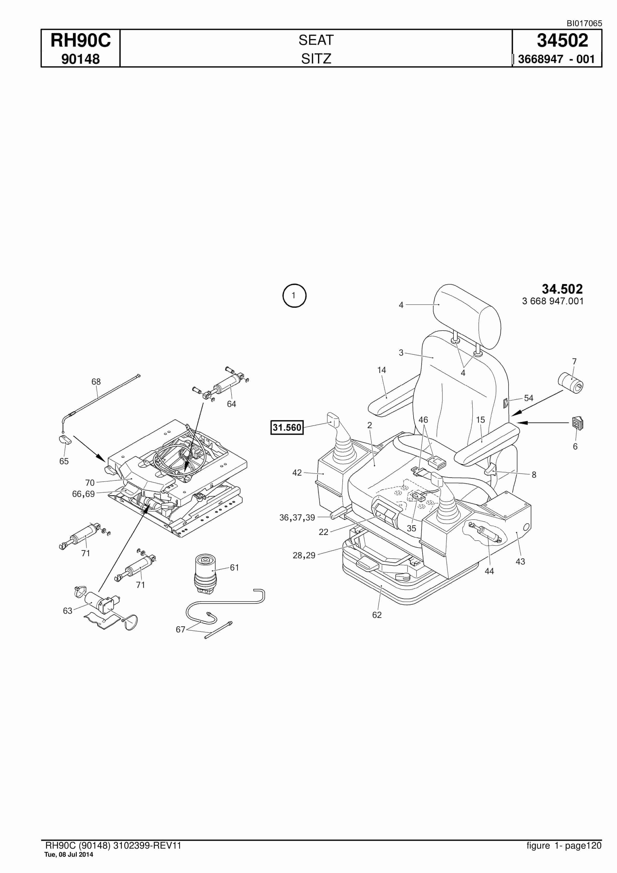 Caterpillar 6018 FS Hydraulic Shovel Spare Parts Manual BI017065-3