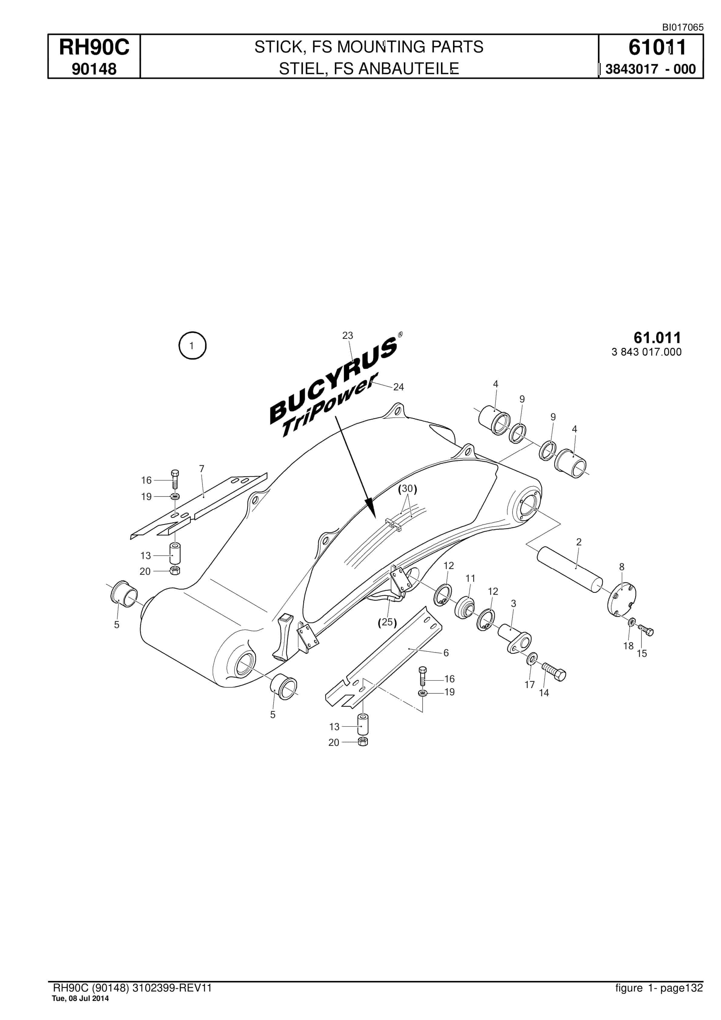 Caterpillar 6018 FS Hydraulic Shovel Spare Parts Manual BI017065-4