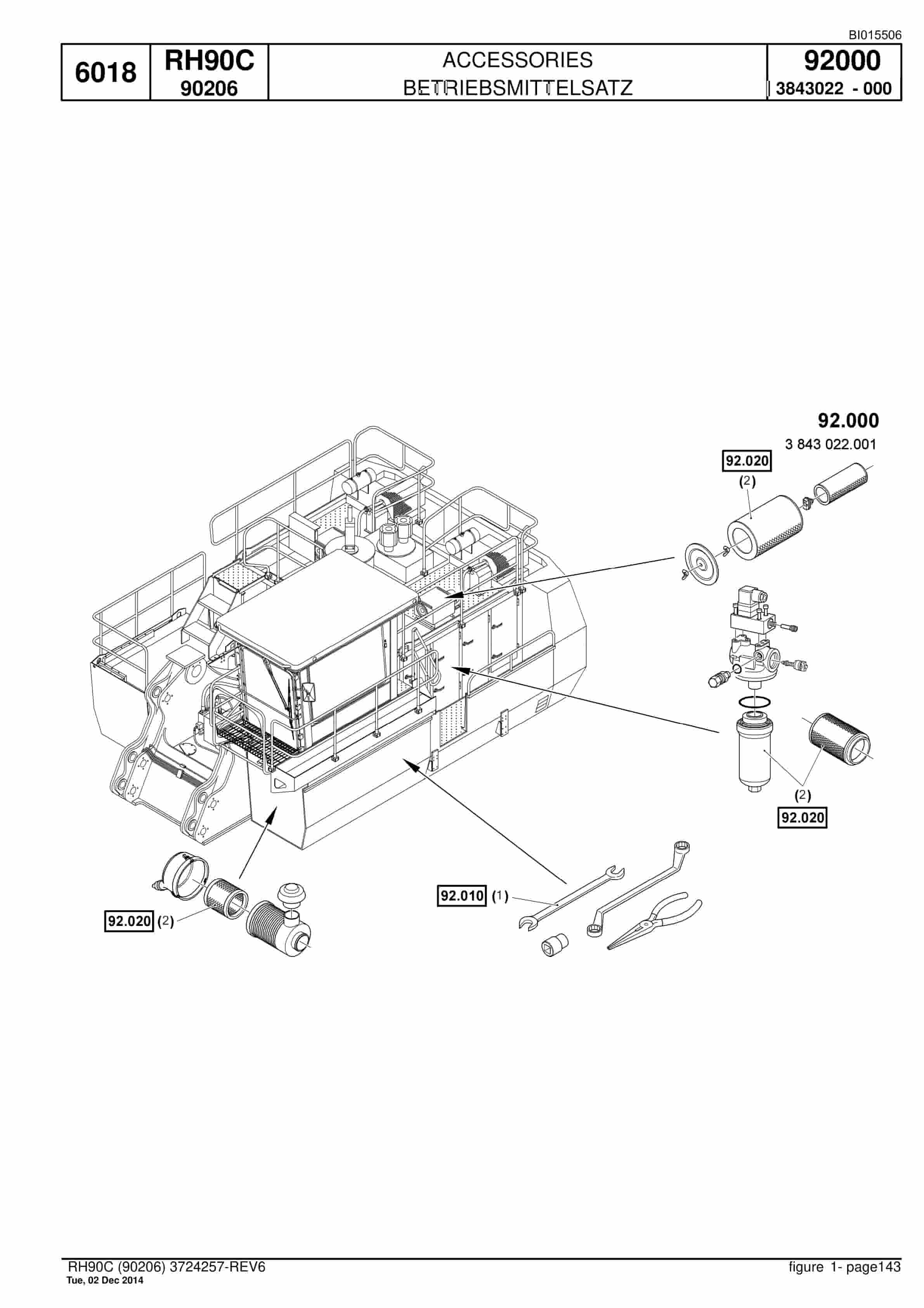 Caterpillar 6018 Hydraulic Shovel Spare Parts Manual BI015506-5