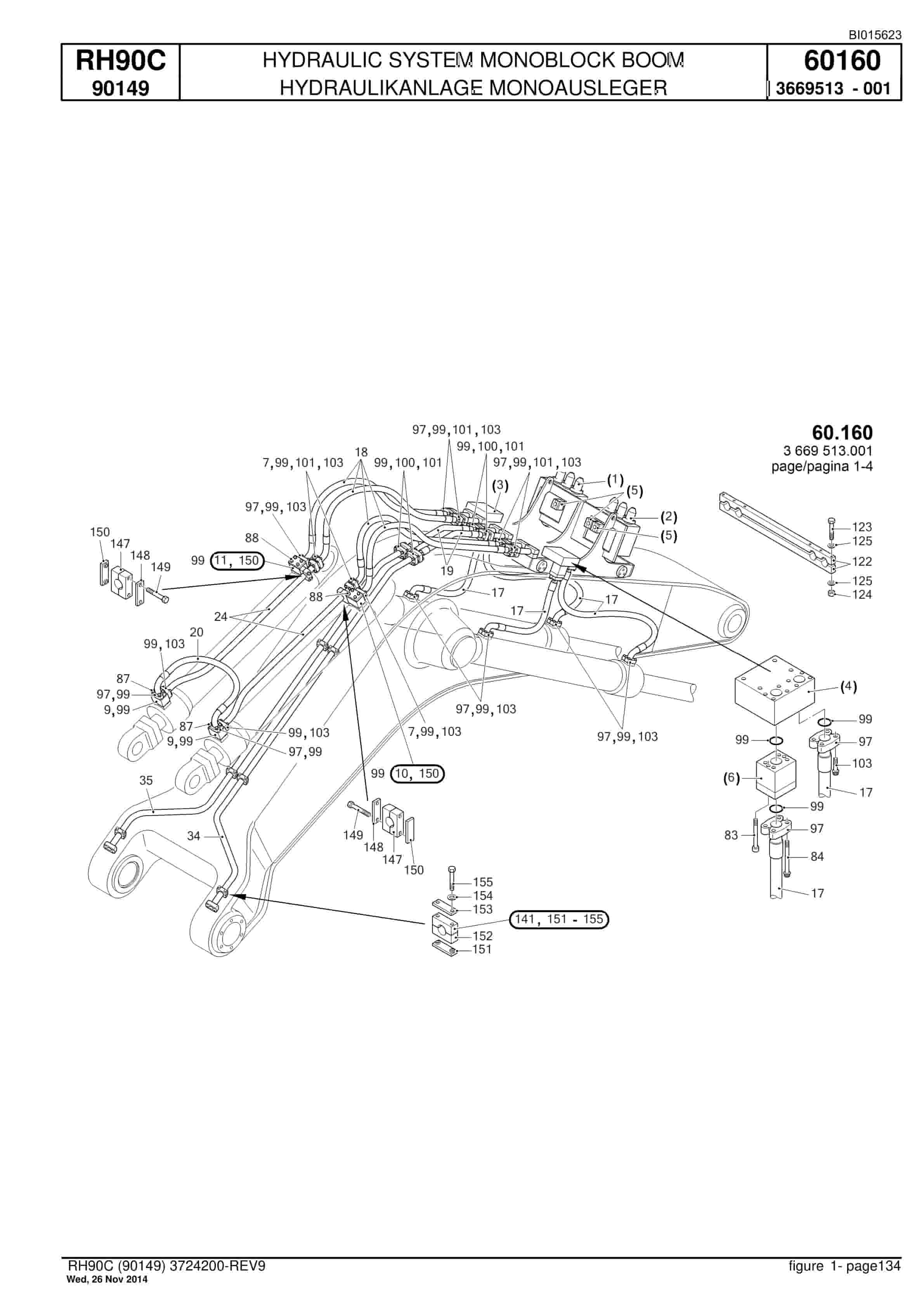 Caterpillar 6018 Hydraulic Shovel Spare Parts Manual BI015623-4