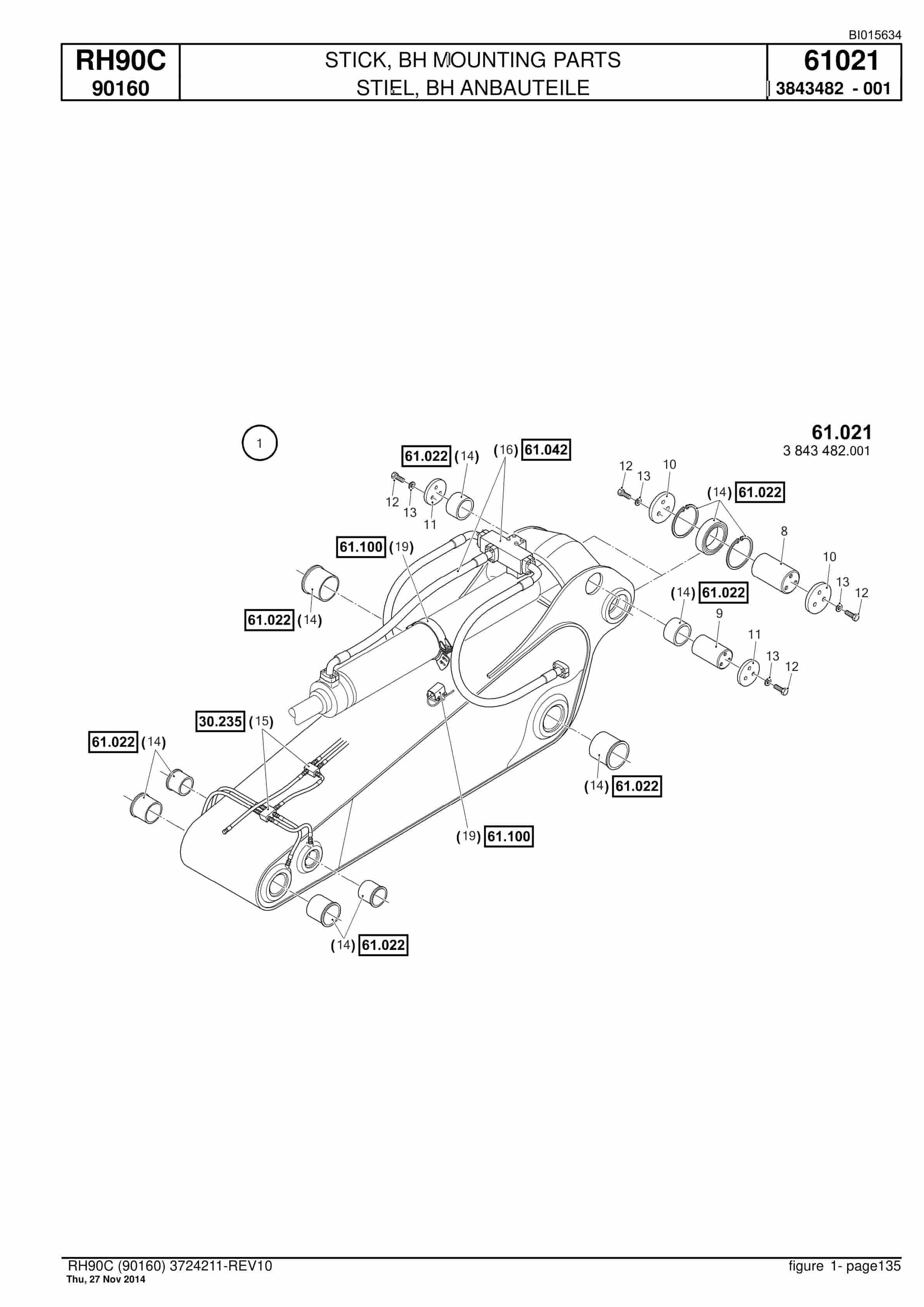 Caterpillar 6018 Hydraulic Shovel Spare Parts Manual BI015634-4
