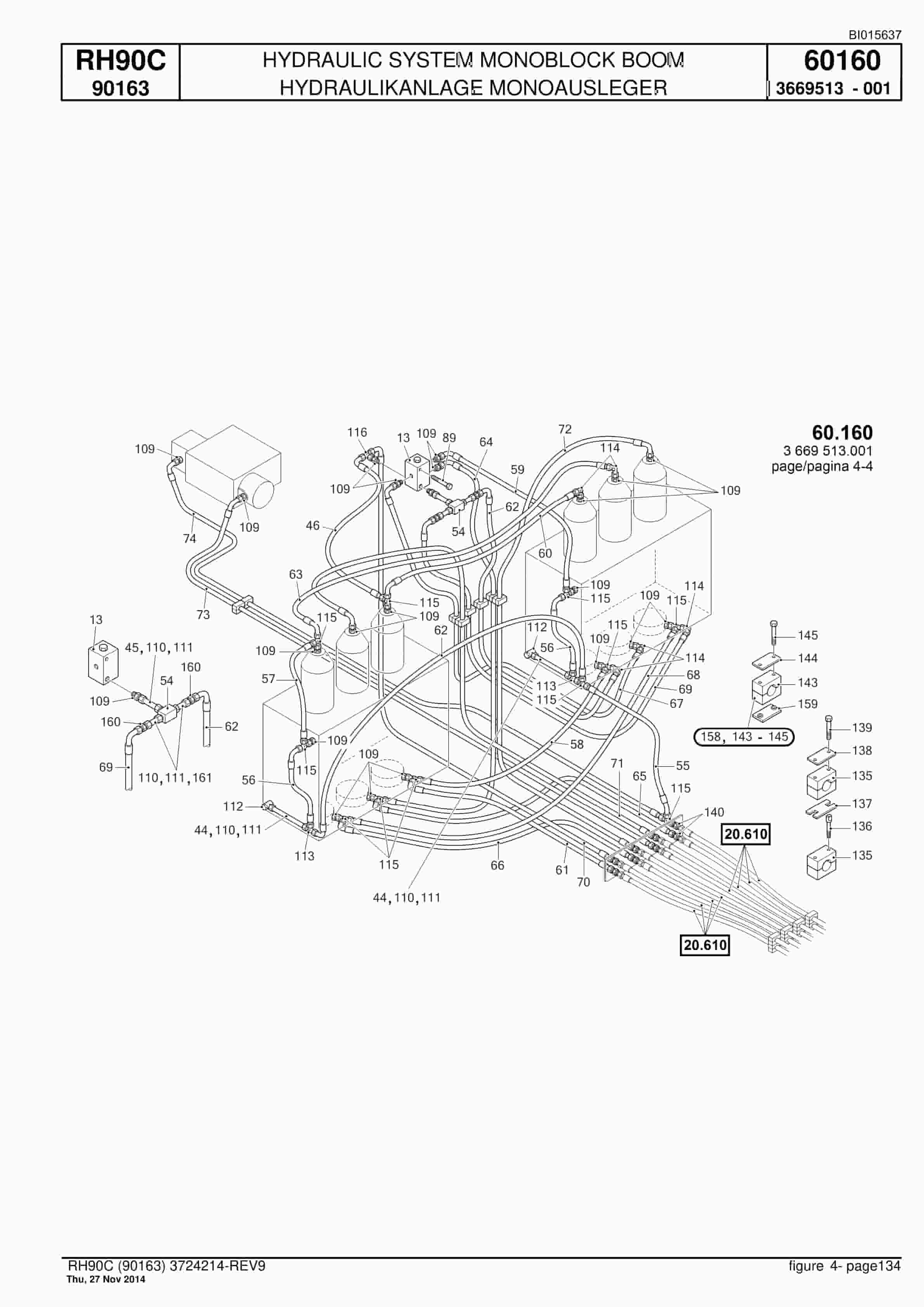 Caterpillar 6018 Hydraulic Shovel Spare Parts Manual BI015637-4