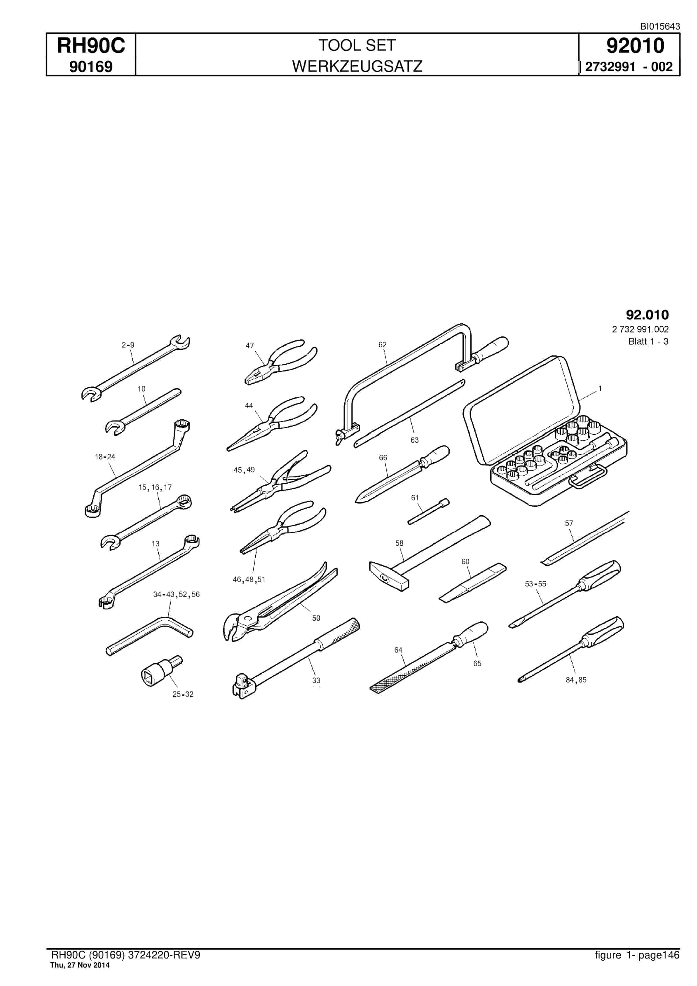 Caterpillar 6018 Hydraulic Shovel Spare Parts Manual BI015643-5
