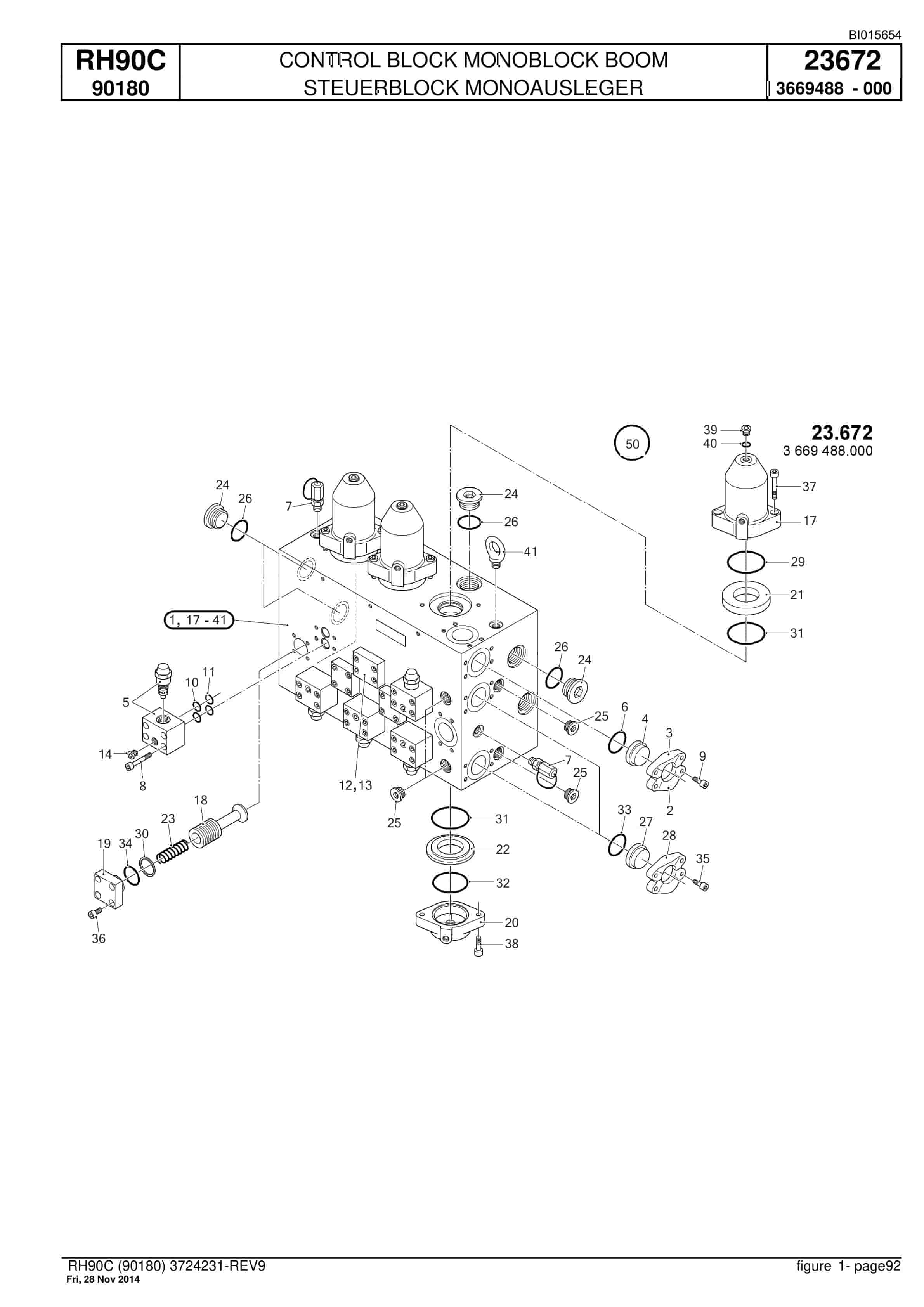 Caterpillar 6018 Hydraulic Shovel Spare Parts Manual BI015654-2