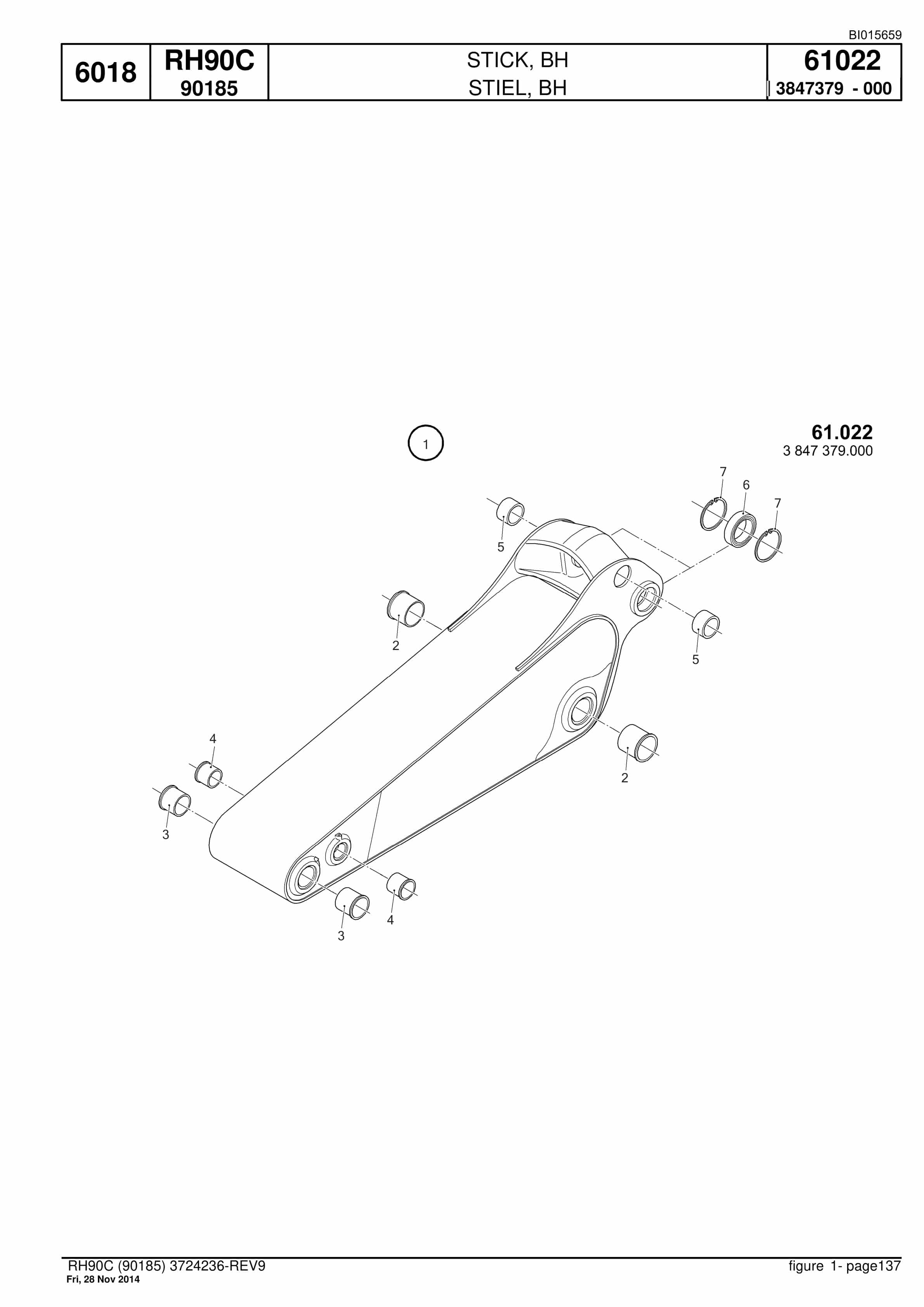 Caterpillar 6018 Hydraulic Shovel Spare Parts Manual BI015659-4