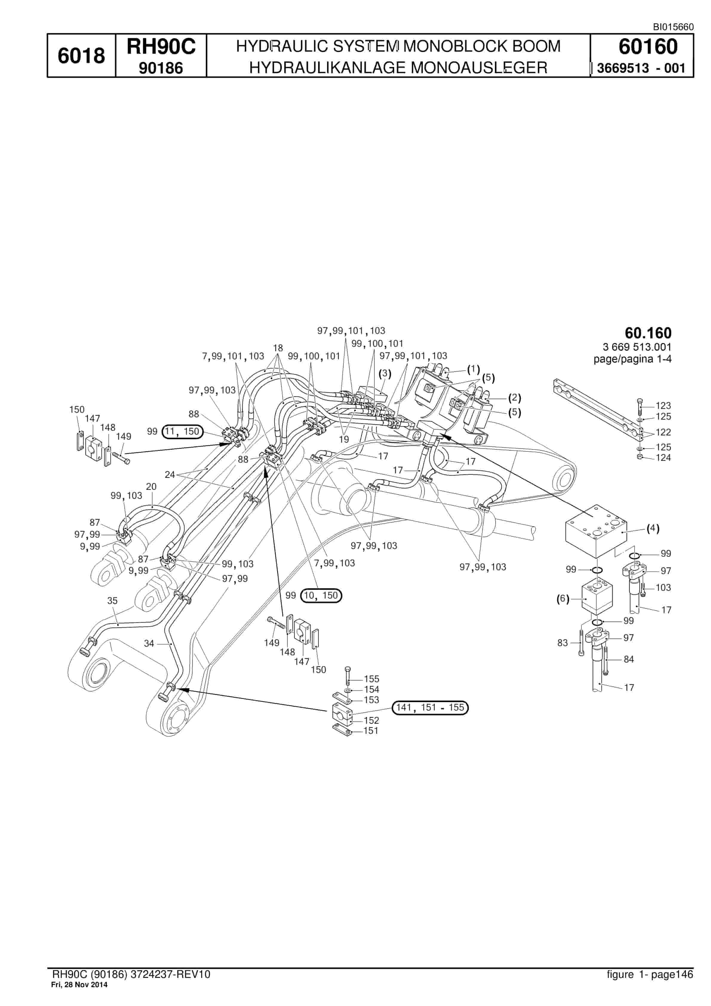 Caterpillar 6018 Hydraulic Shovel Spare Parts Manual BI015660-4
