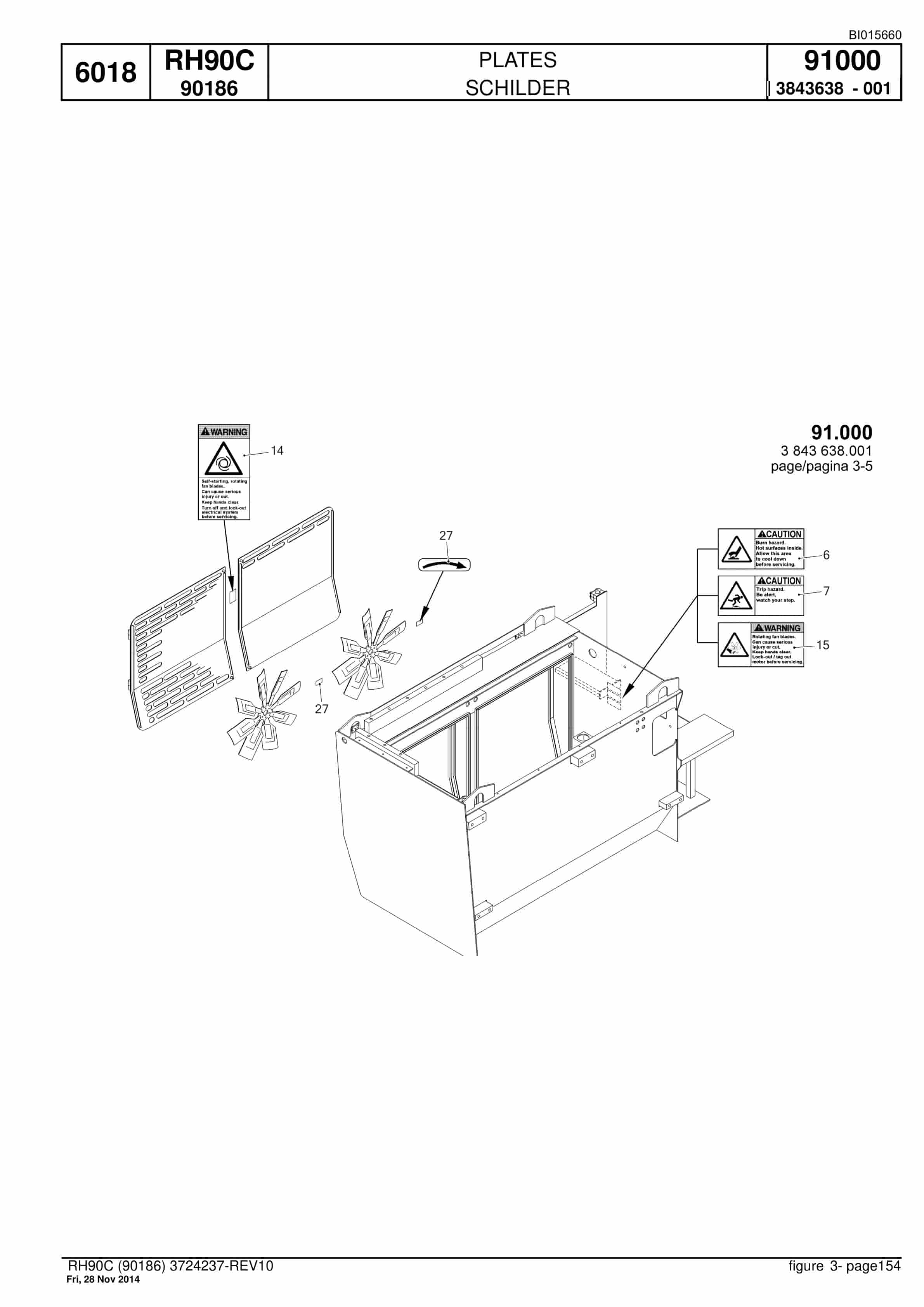 Caterpillar 6018 Hydraulic Shovel Spare Parts Manual BI015660-5