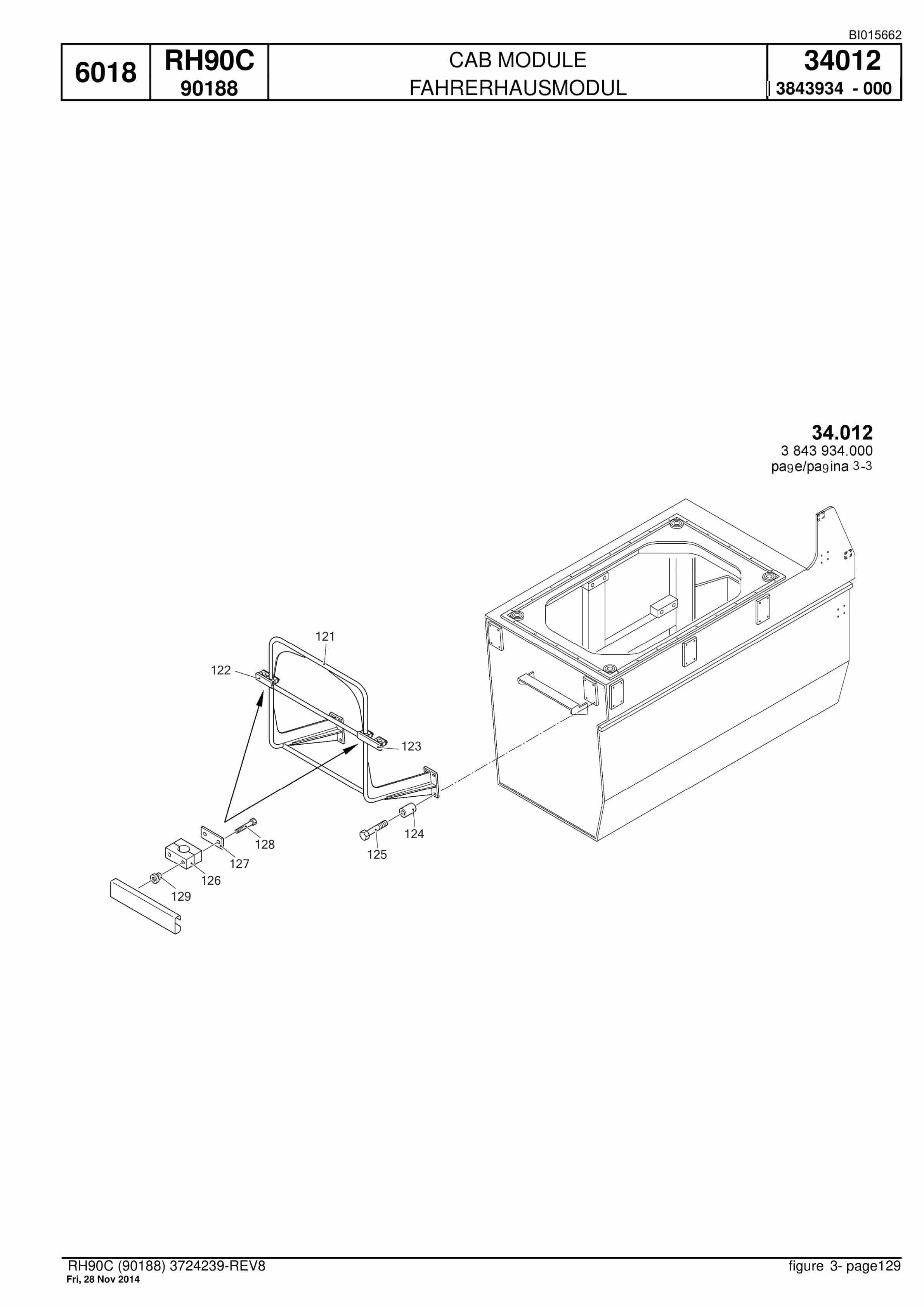 Caterpillar 6018 Hydraulic Shovel Spare Parts Manual BI015662-3
