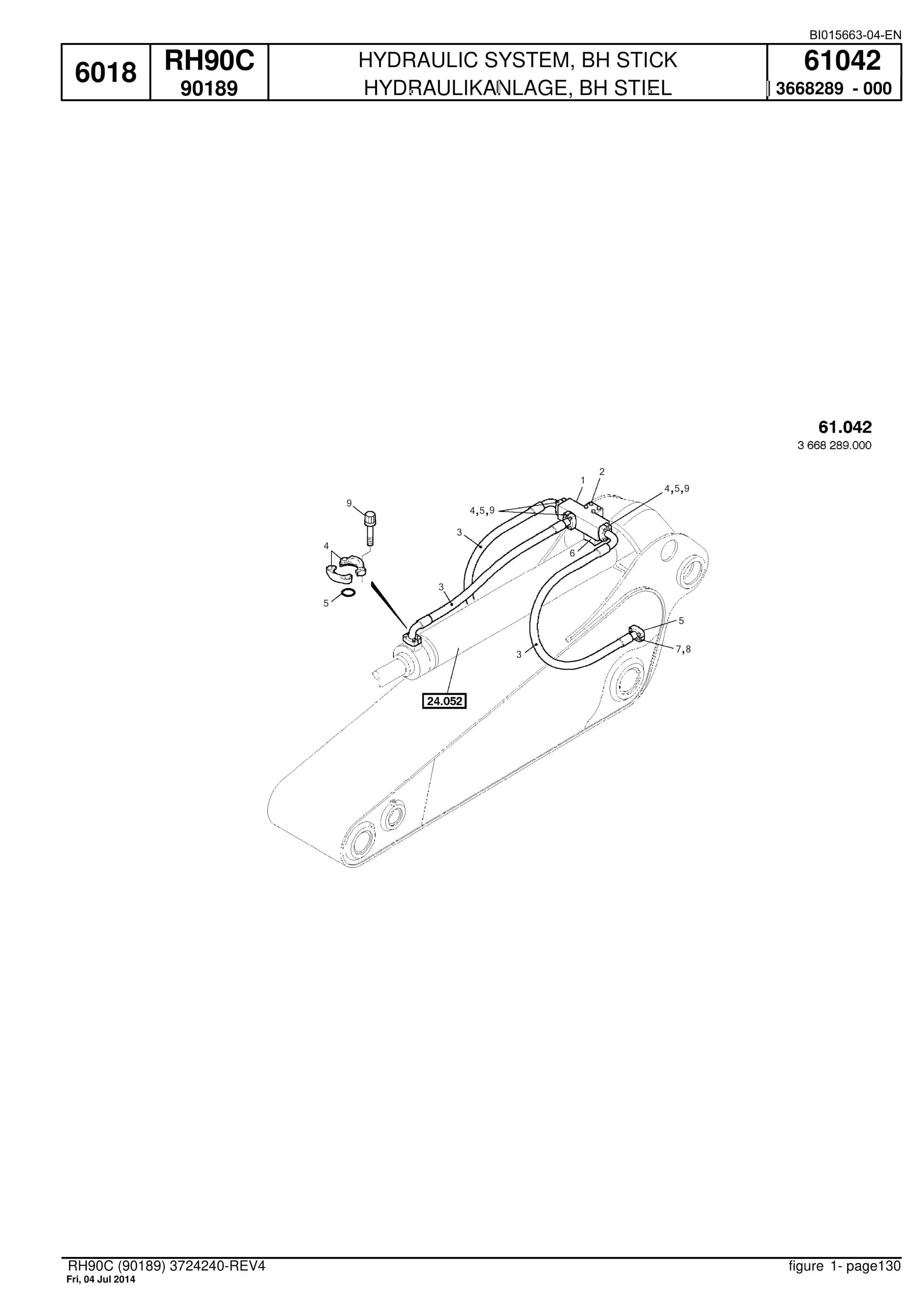 Caterpillar 6018 Hydraulic Shovel Spare Parts Manual BI015663-04-EN-4