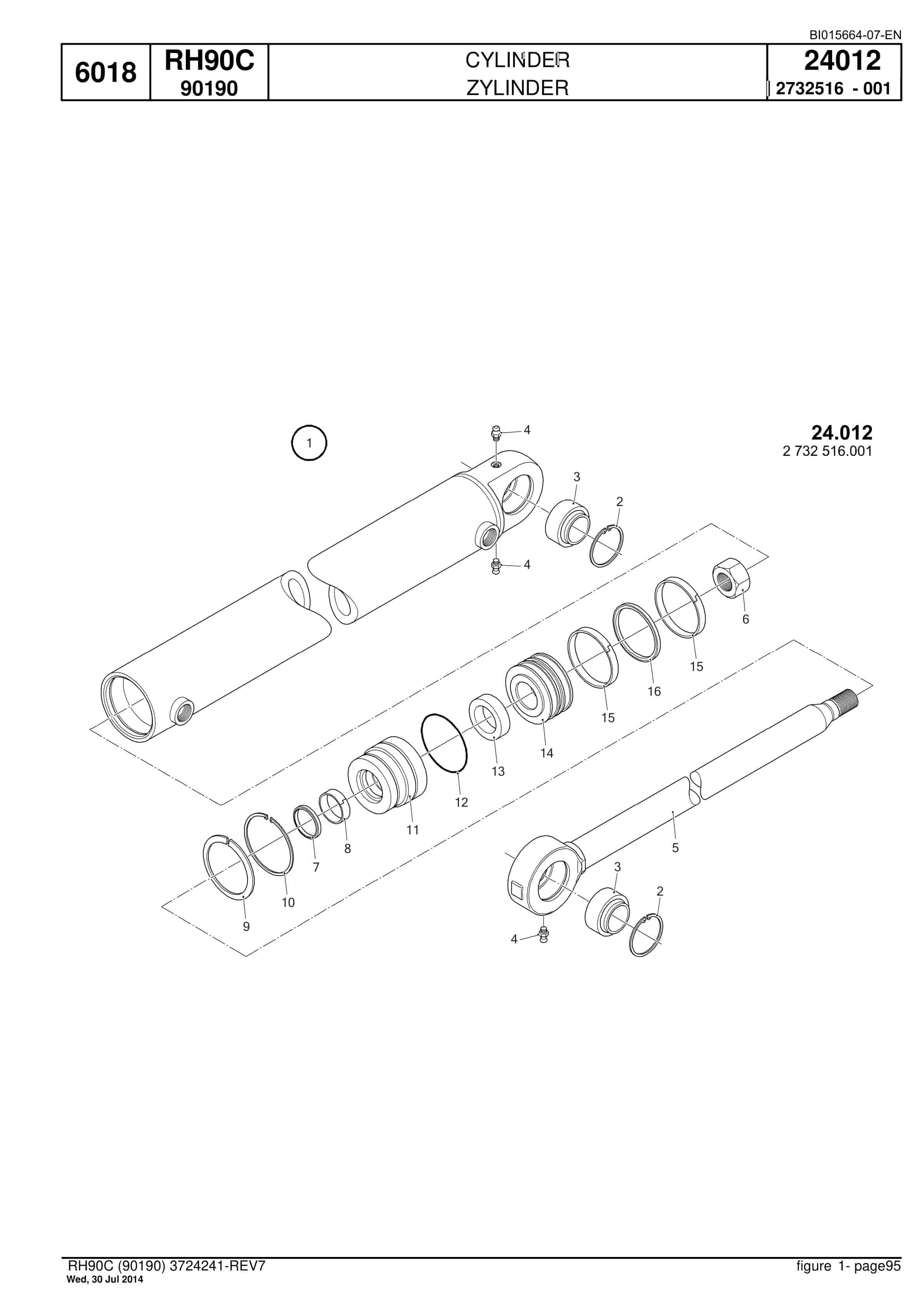 Caterpillar 6018 Hydraulic Shovel Spare Parts Manual BI015664-07-EN-2