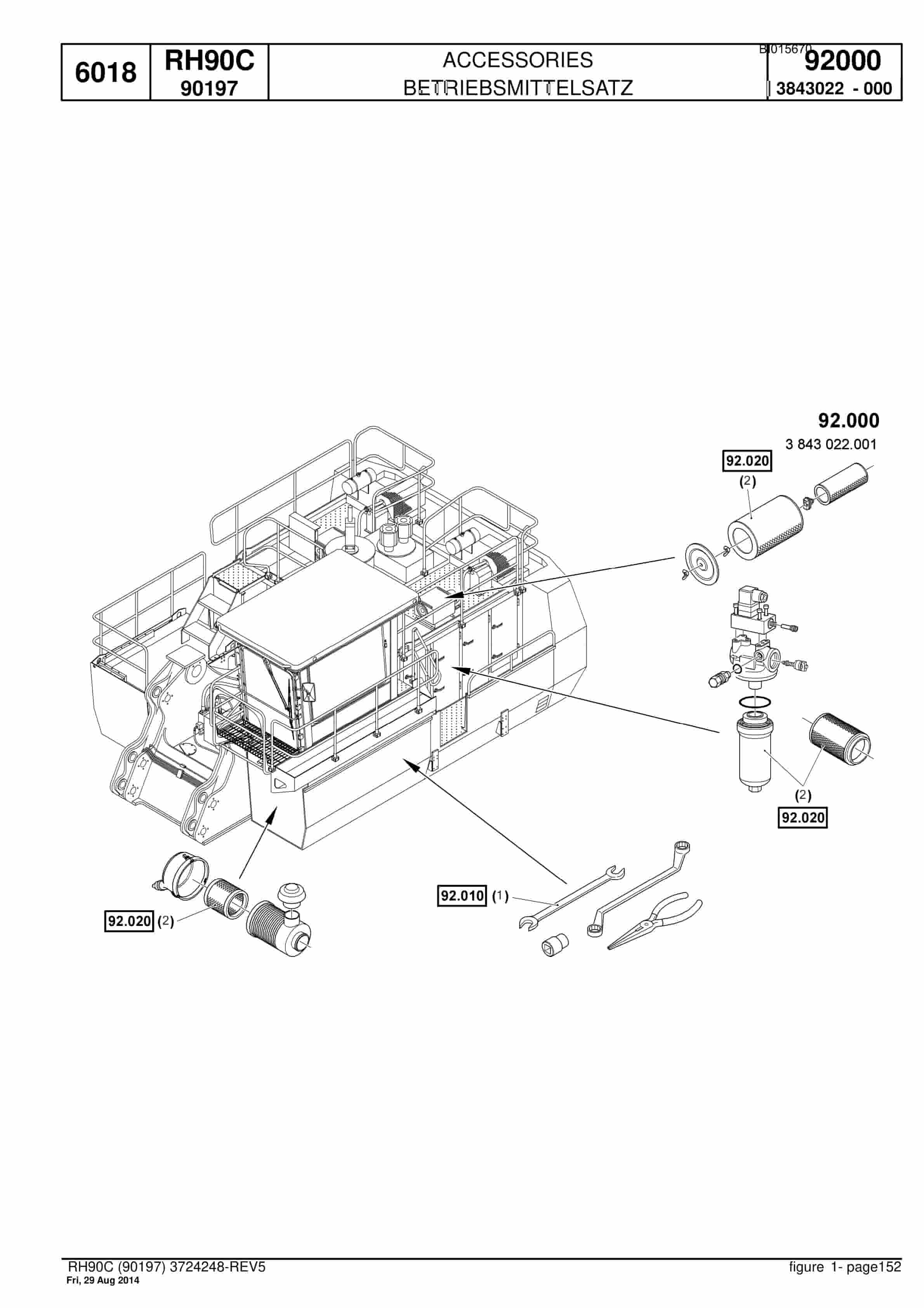 Caterpillar 6018 Hydraulic Shovel Spare Parts Manual BI015670-5