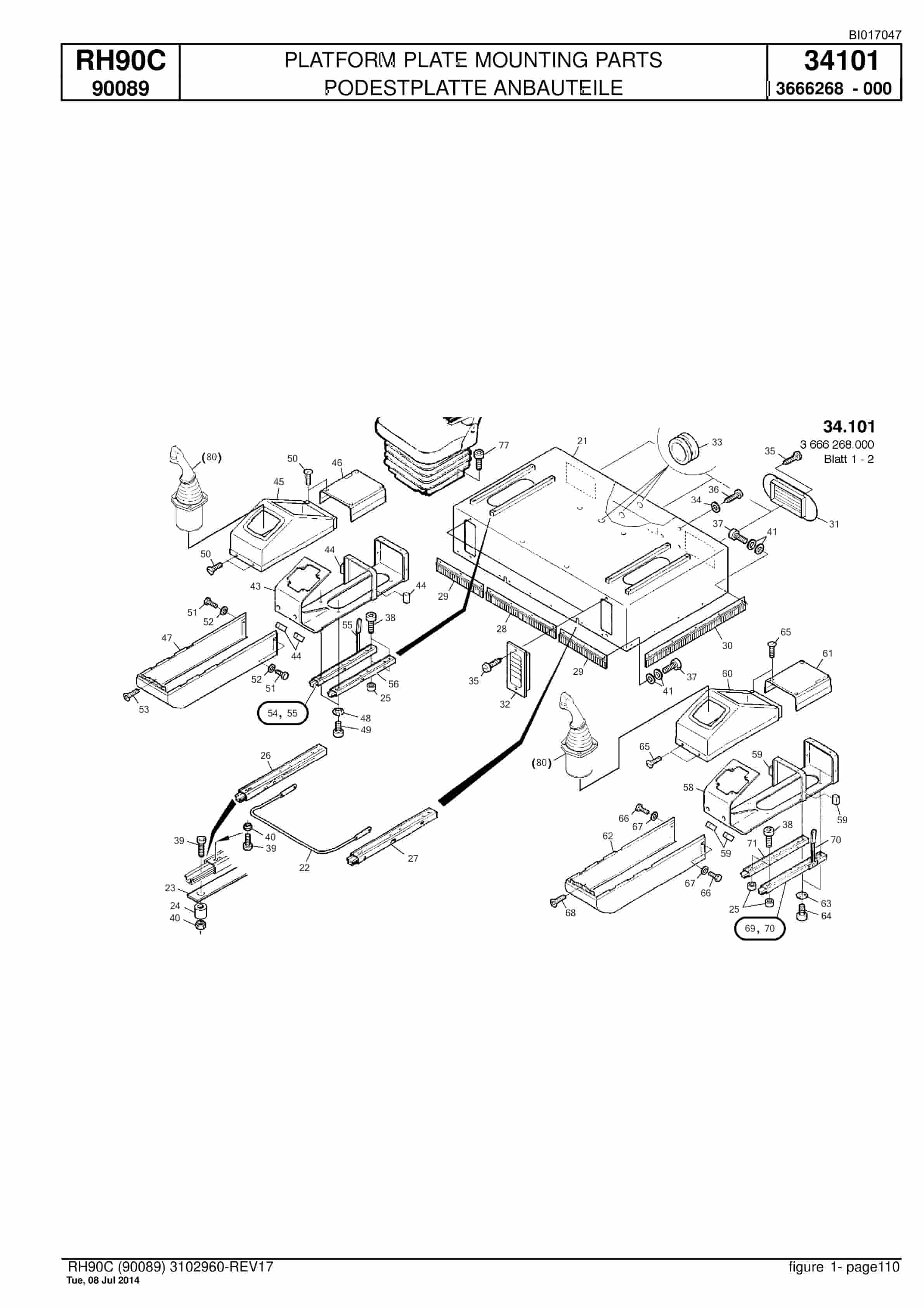 Caterpillar 6018 Hydraulic Shovel Spare Parts Manual BI017047-3
