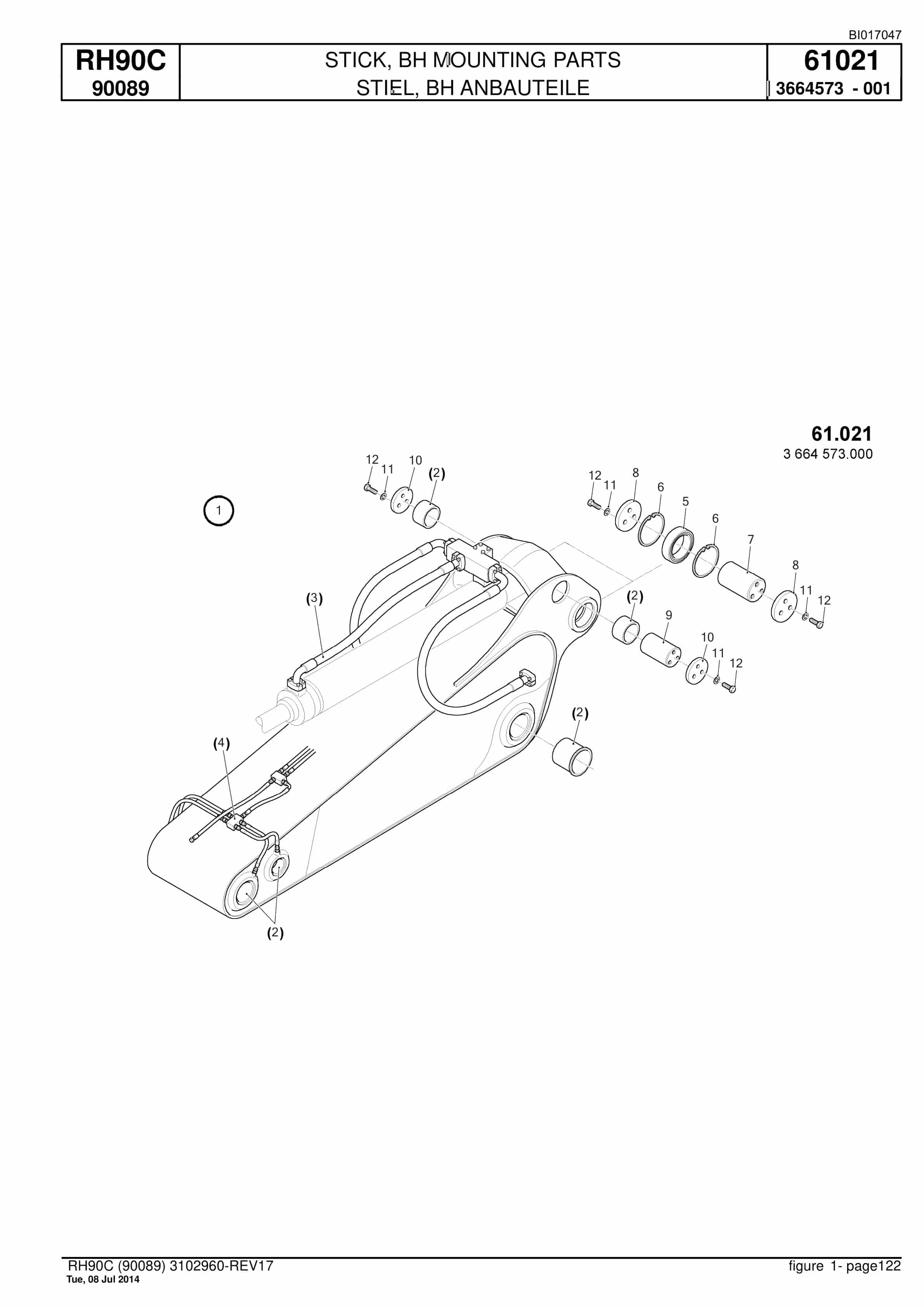 Caterpillar 6018 Hydraulic Shovel Spare Parts Manual BI017047-4